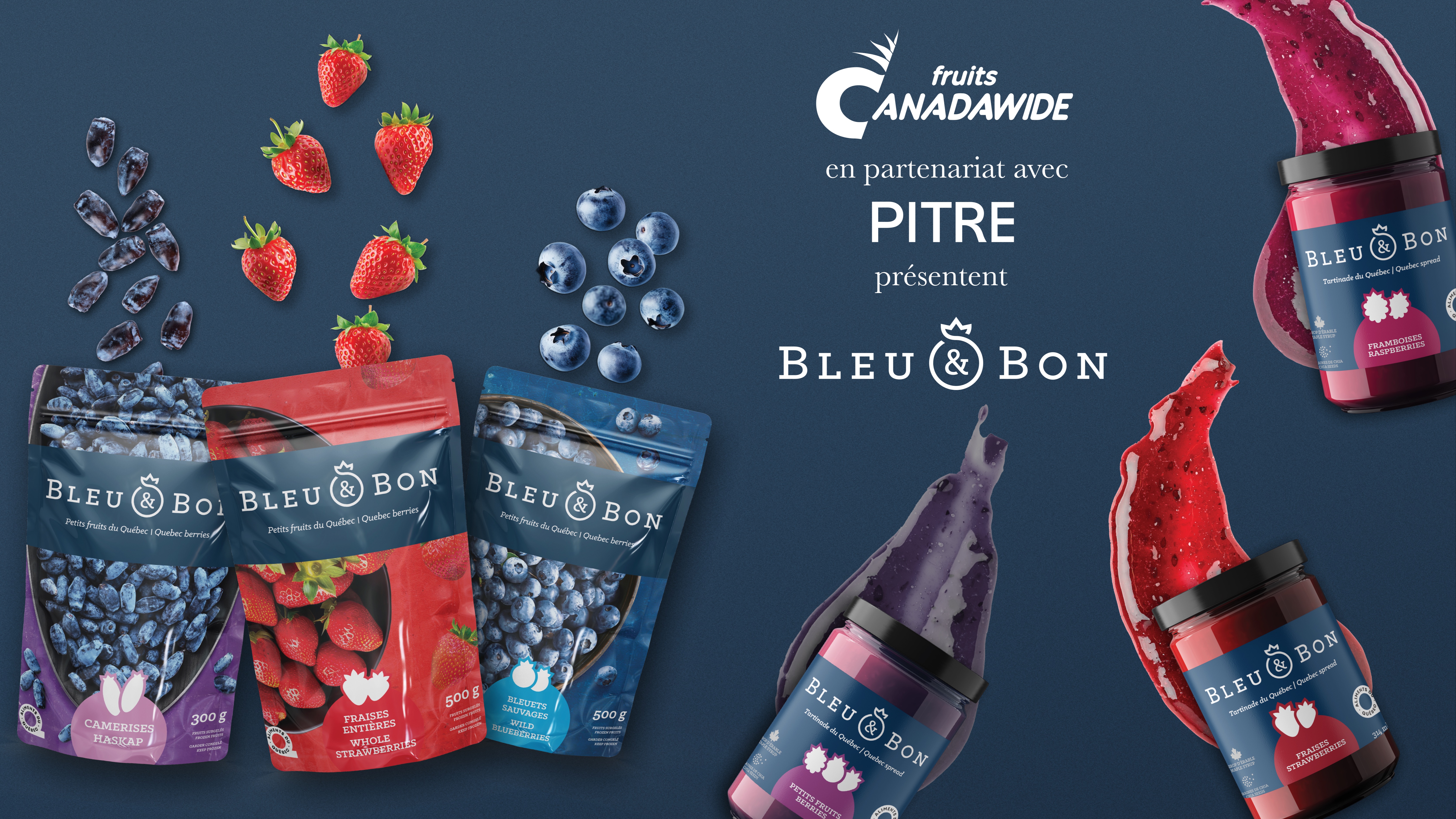 Fruits Canadawide, en partenariat avec Pitre, présentent Bleuetbon 92