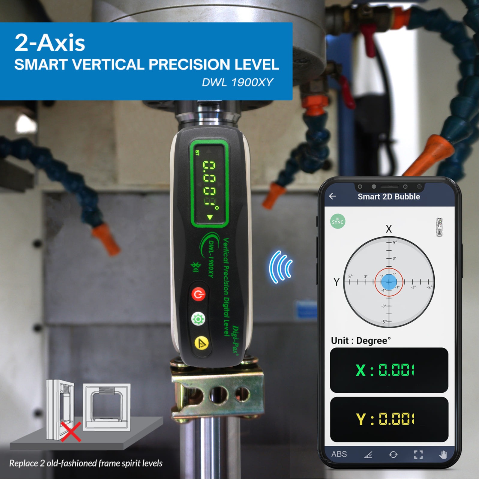 World's First 2-Axis Vertical Precision Digital Level 262