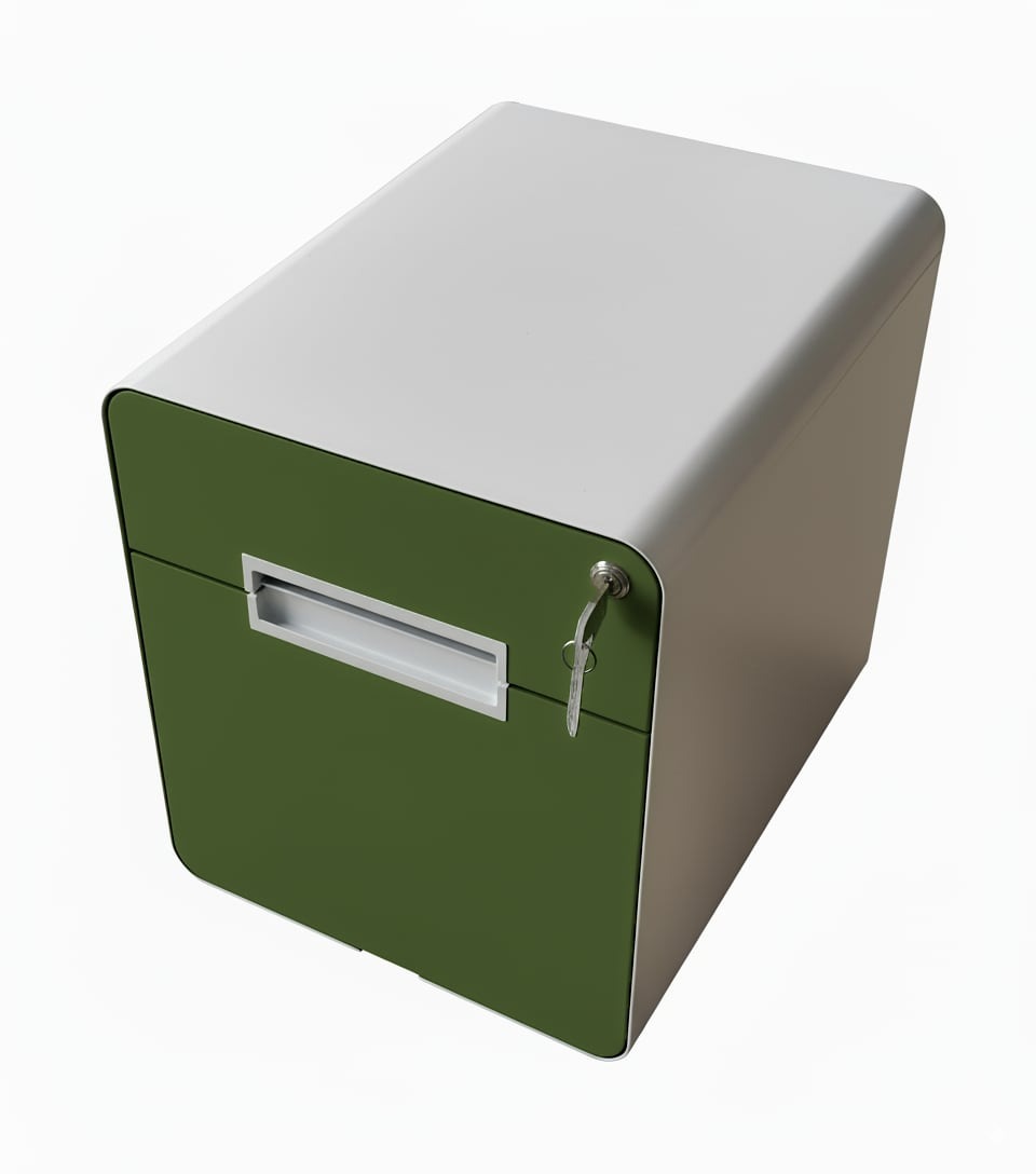 Metal two-drawer filing cabinet 138