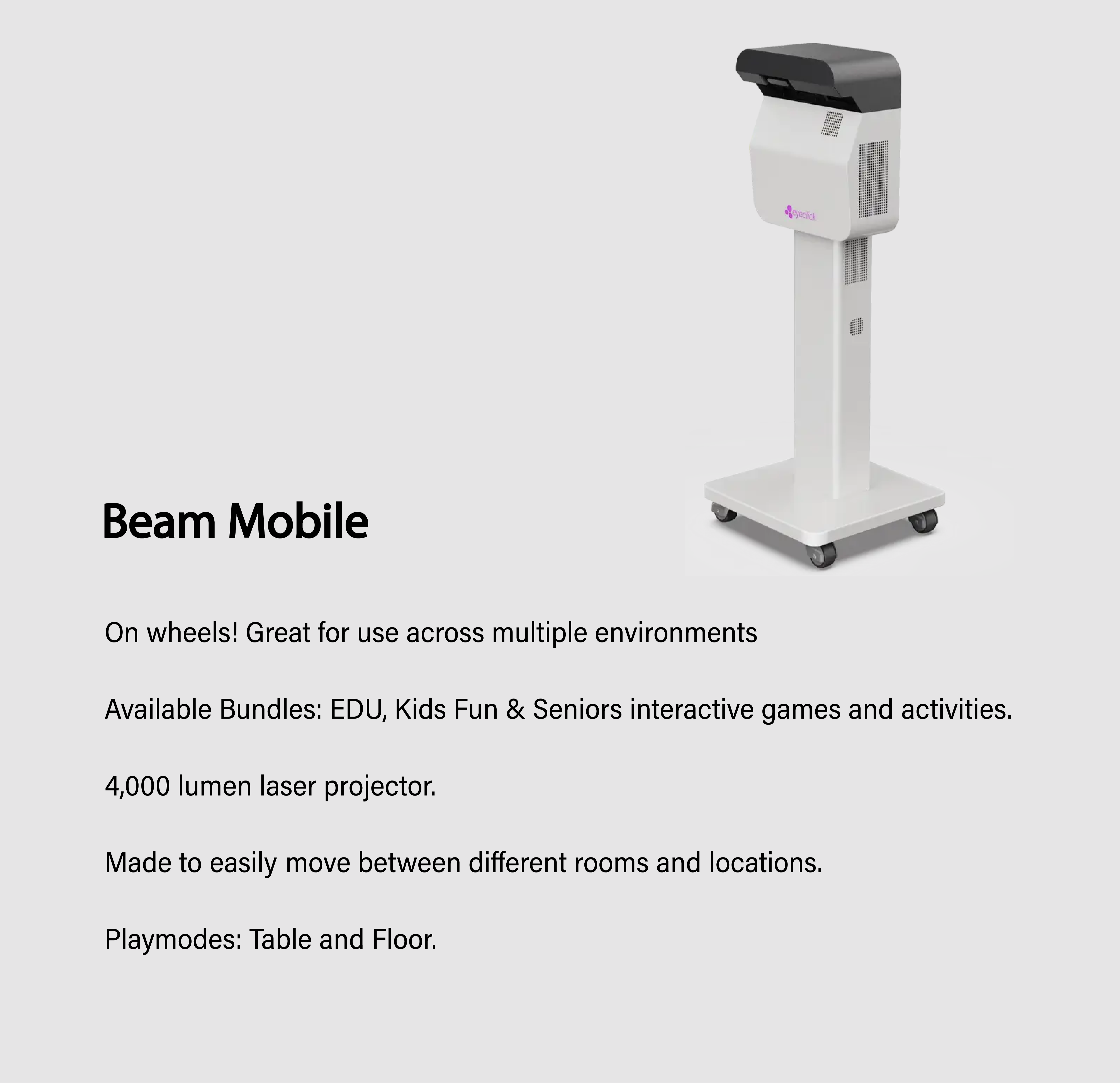 Beam Mobile - Interactive Projector by EyeClick 97