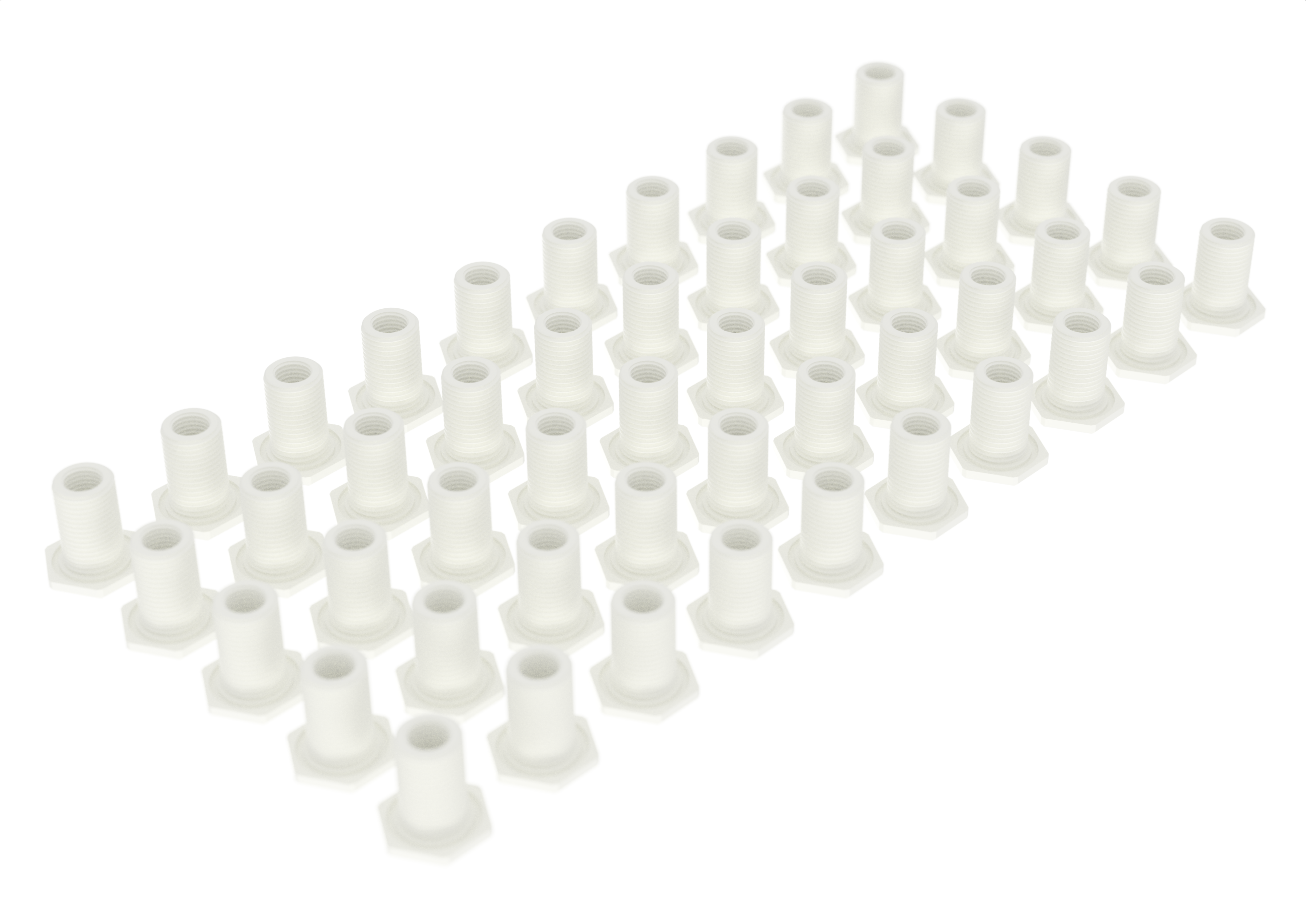 3d-printed ceramic threaded connector 102
