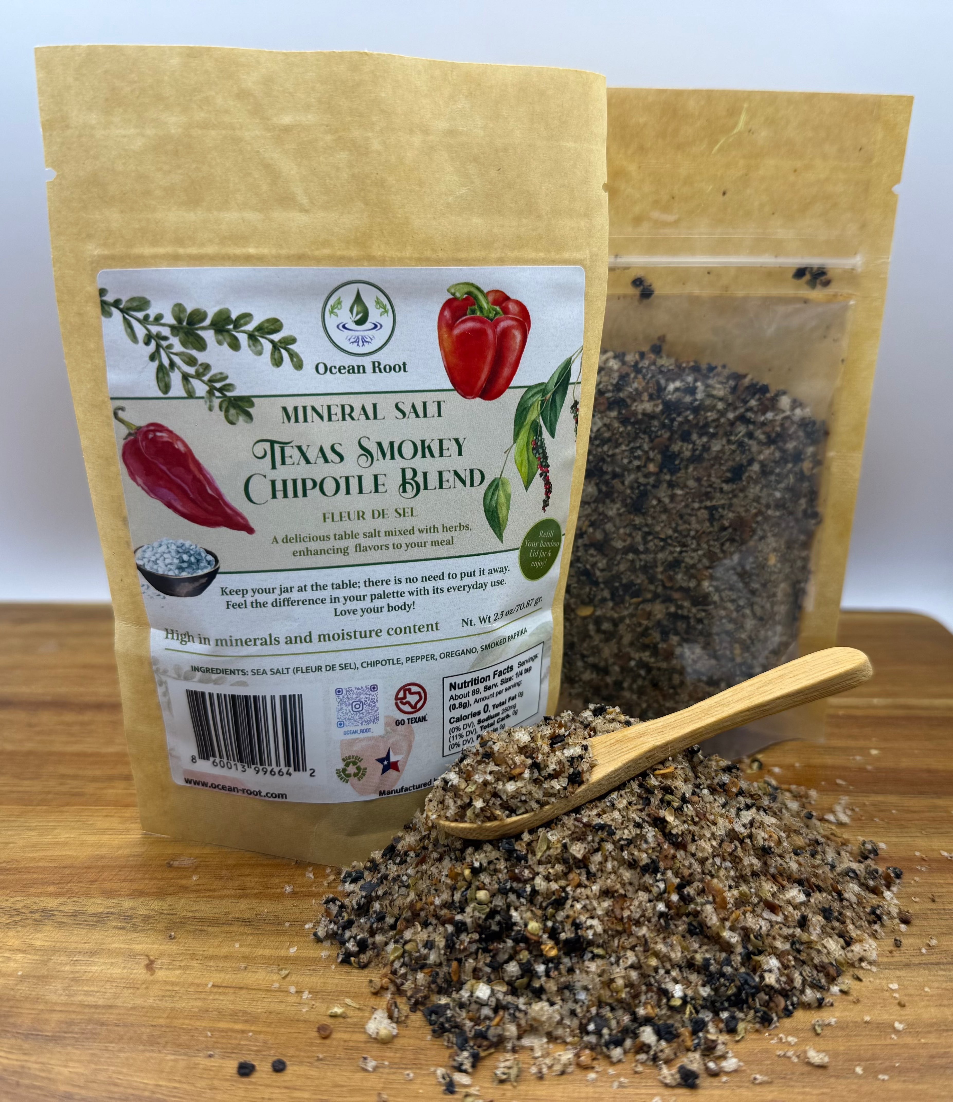 Texas Smokey Chipotle Fleur de Sel Refill 50