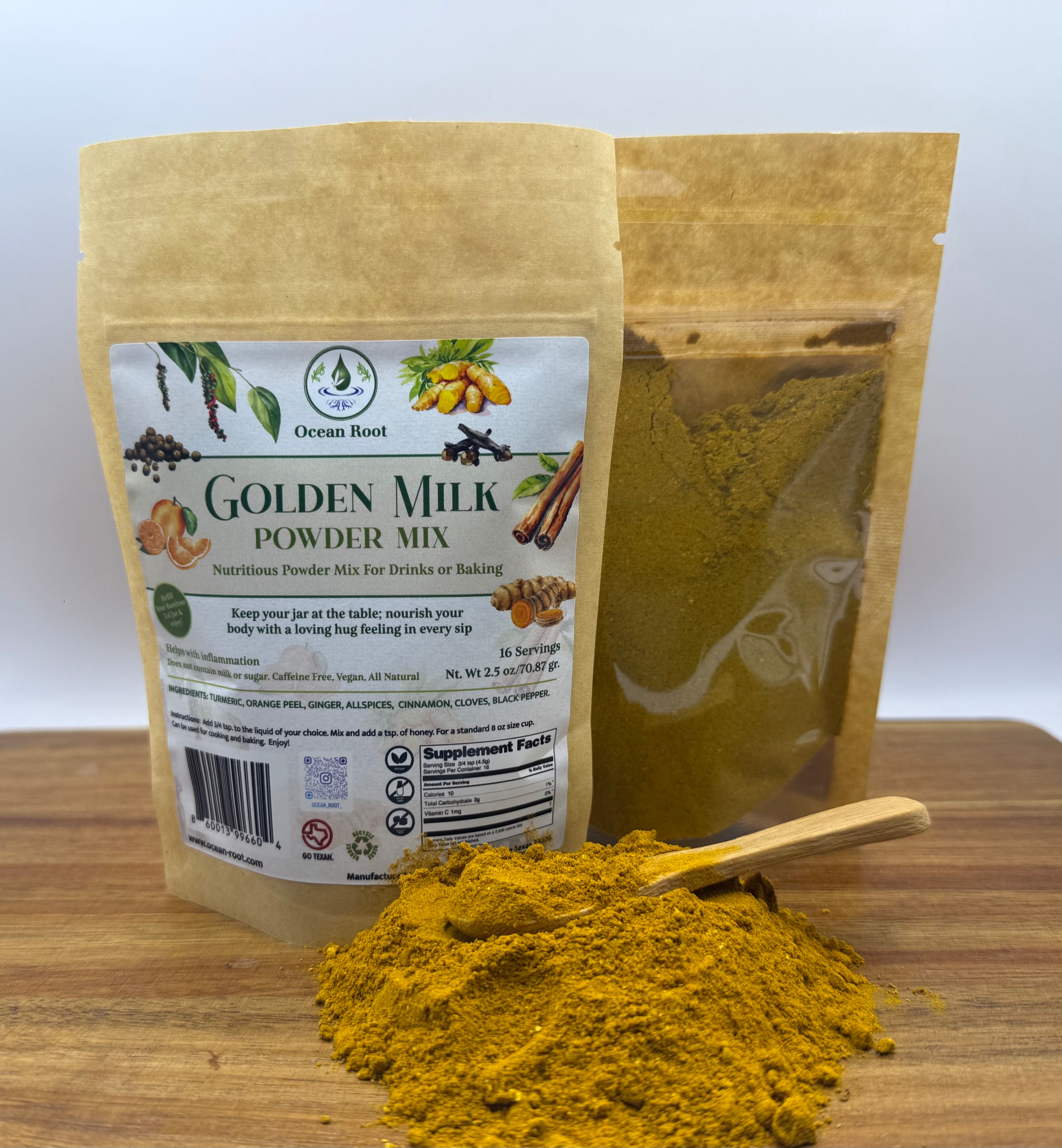 Golden Milk Spice Mix Refill Turmeric Wellness 54