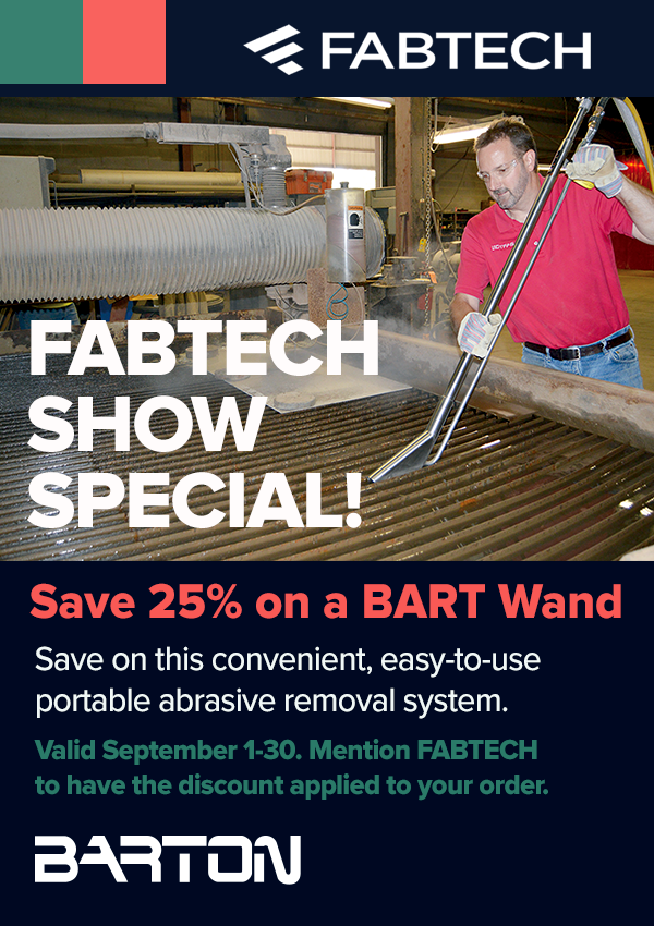 Save 25% on a BARTON Abrasive Removal Tool (BART) 1778