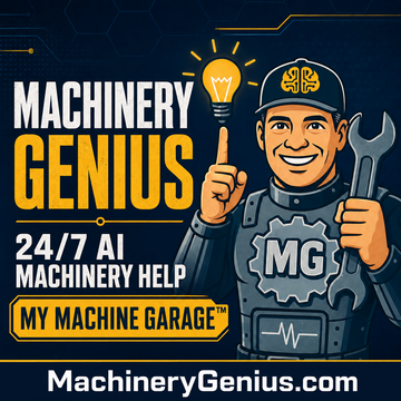 Machinery Genius™ AI Machinery Help Center and My Machine Garage™ 1163