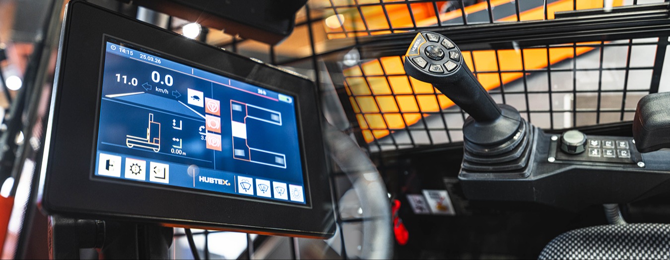 HUBTEX New Operating Control Concept for Multidirectional Forklifts 1356