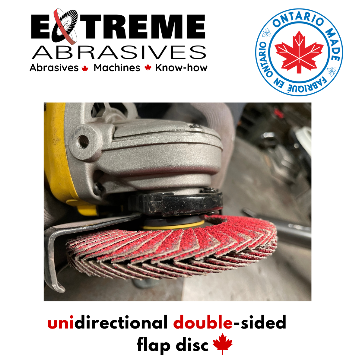 Unidirectional double-sided flap discs 118