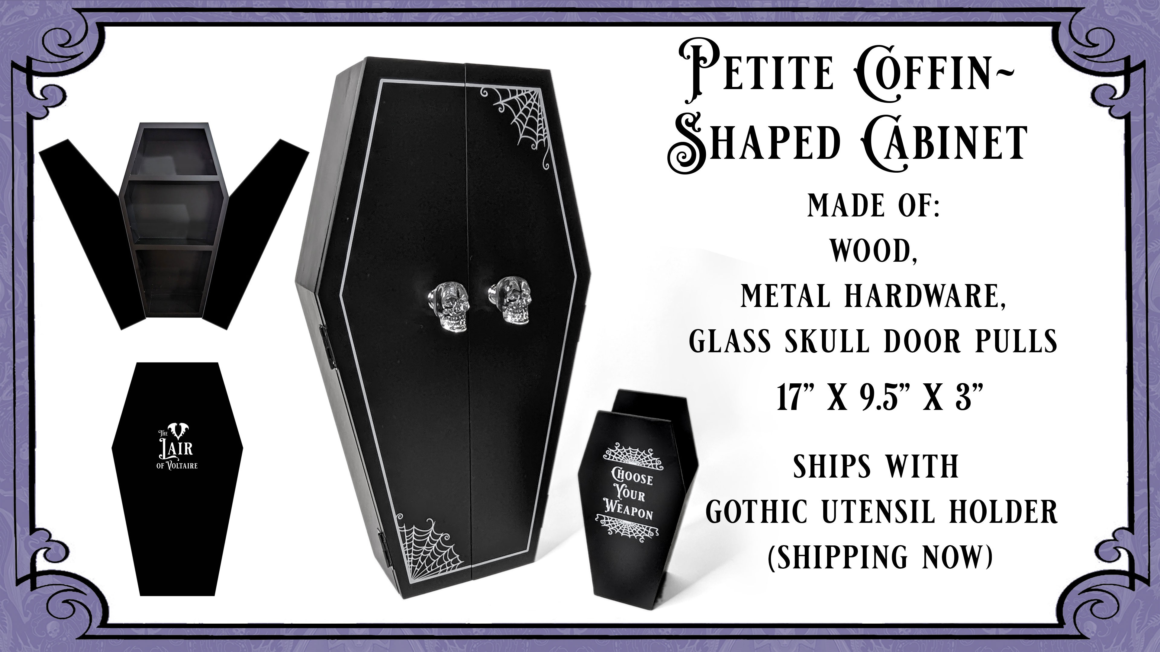 Petite Coffin-Shaped Cabinet 60