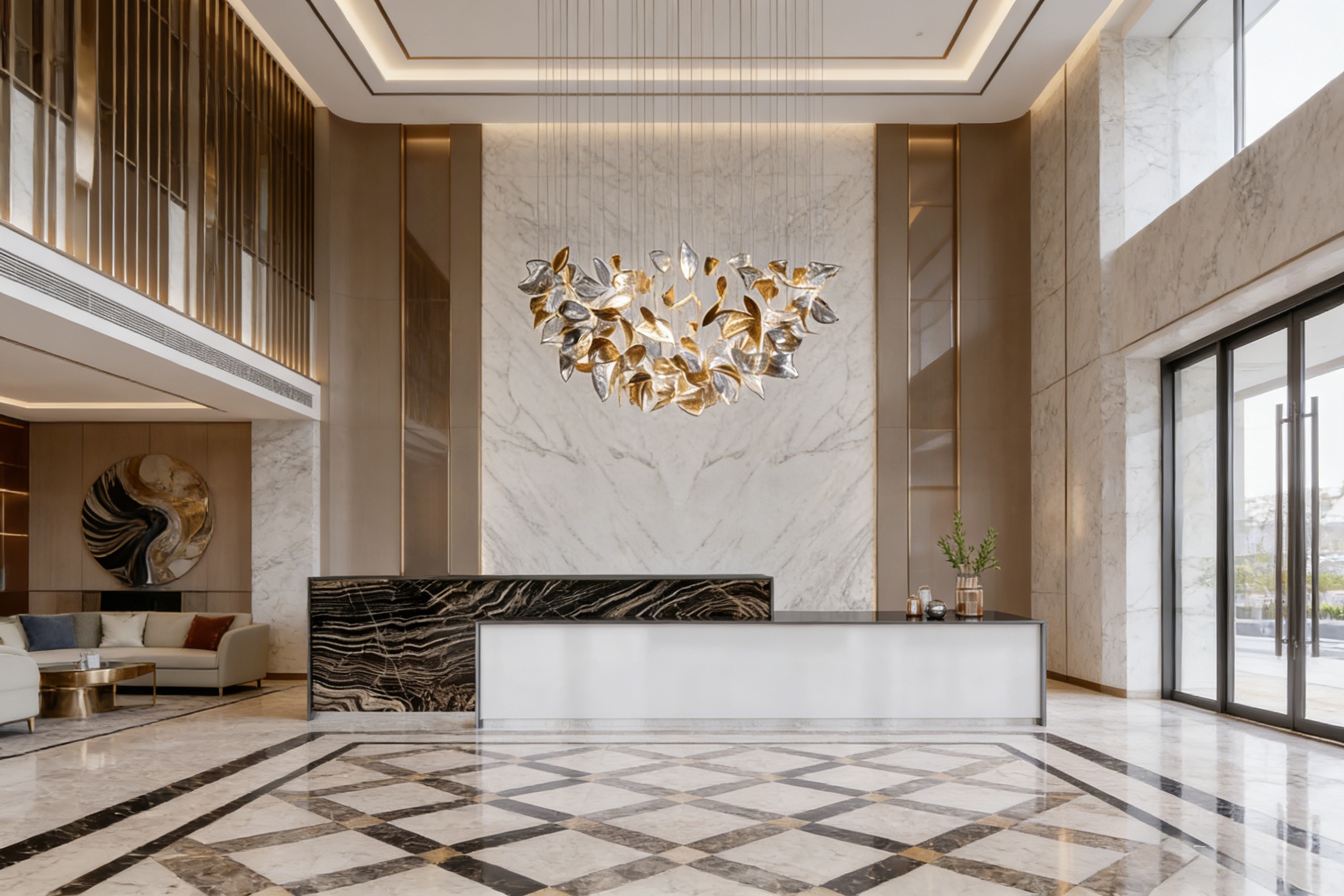 Nature-Inspired Sculptural Chandelier 110