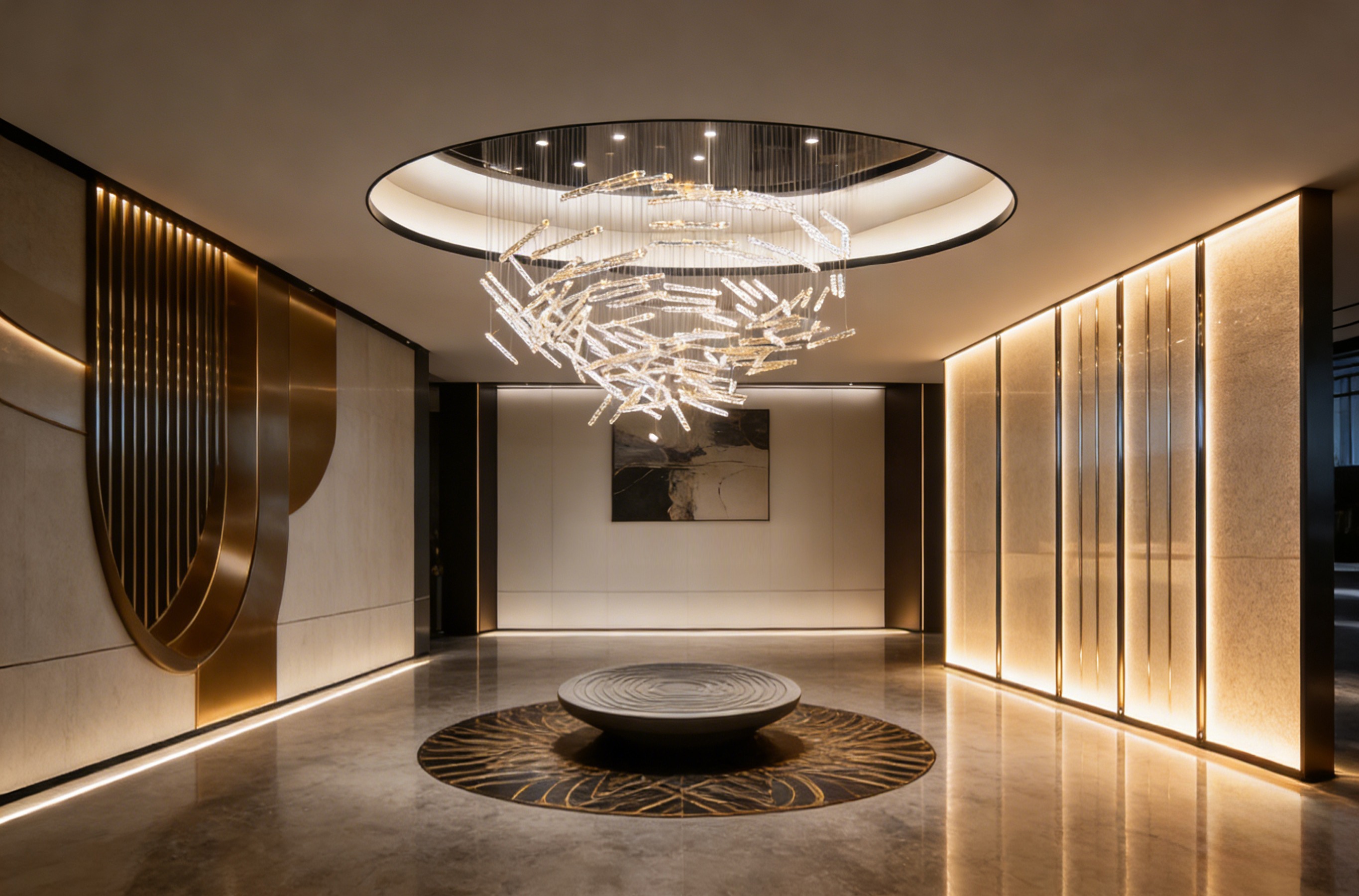 Spiraling Large-Scale Chandelier 111