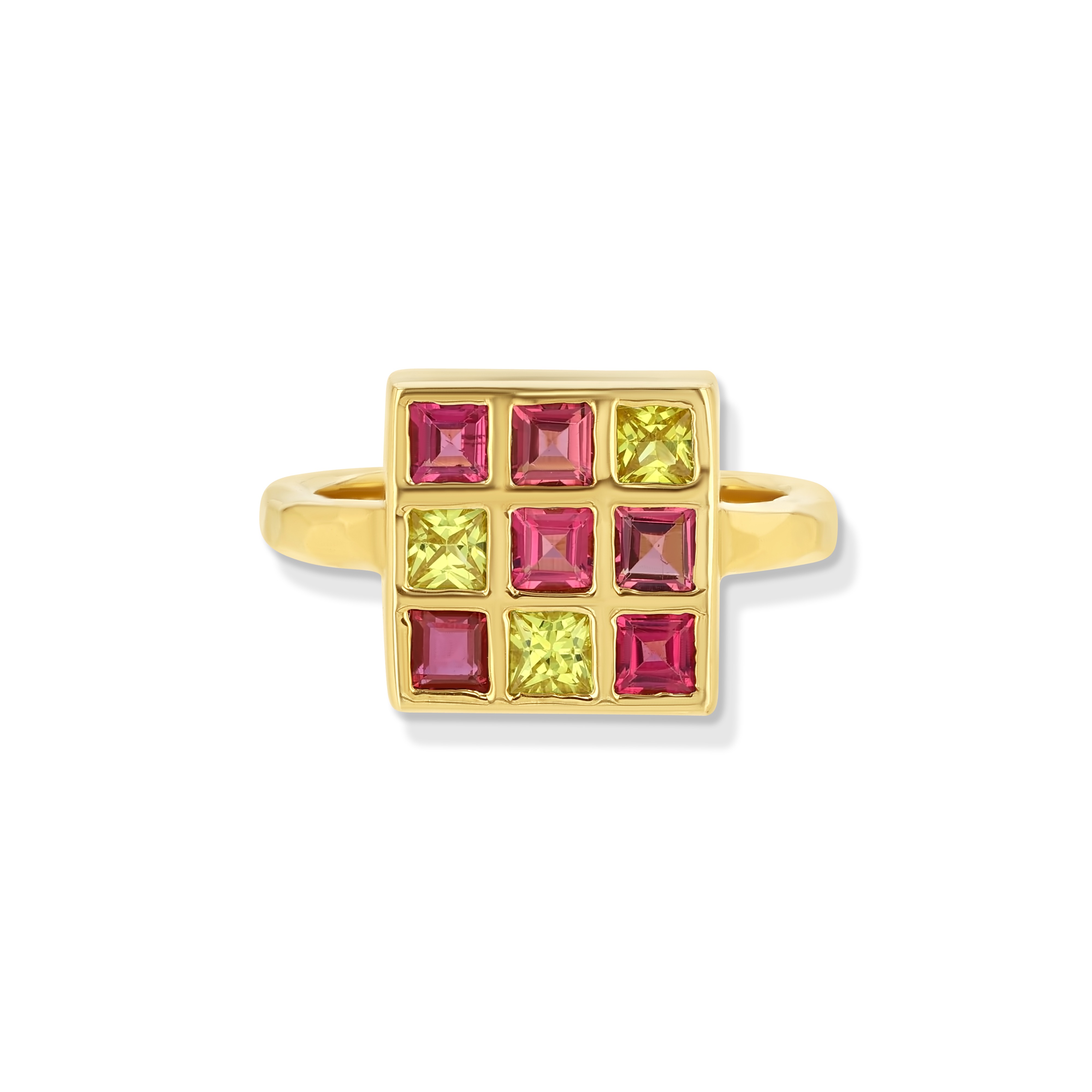 Yellow Sapphire and Pink Tourmaline Ring 47