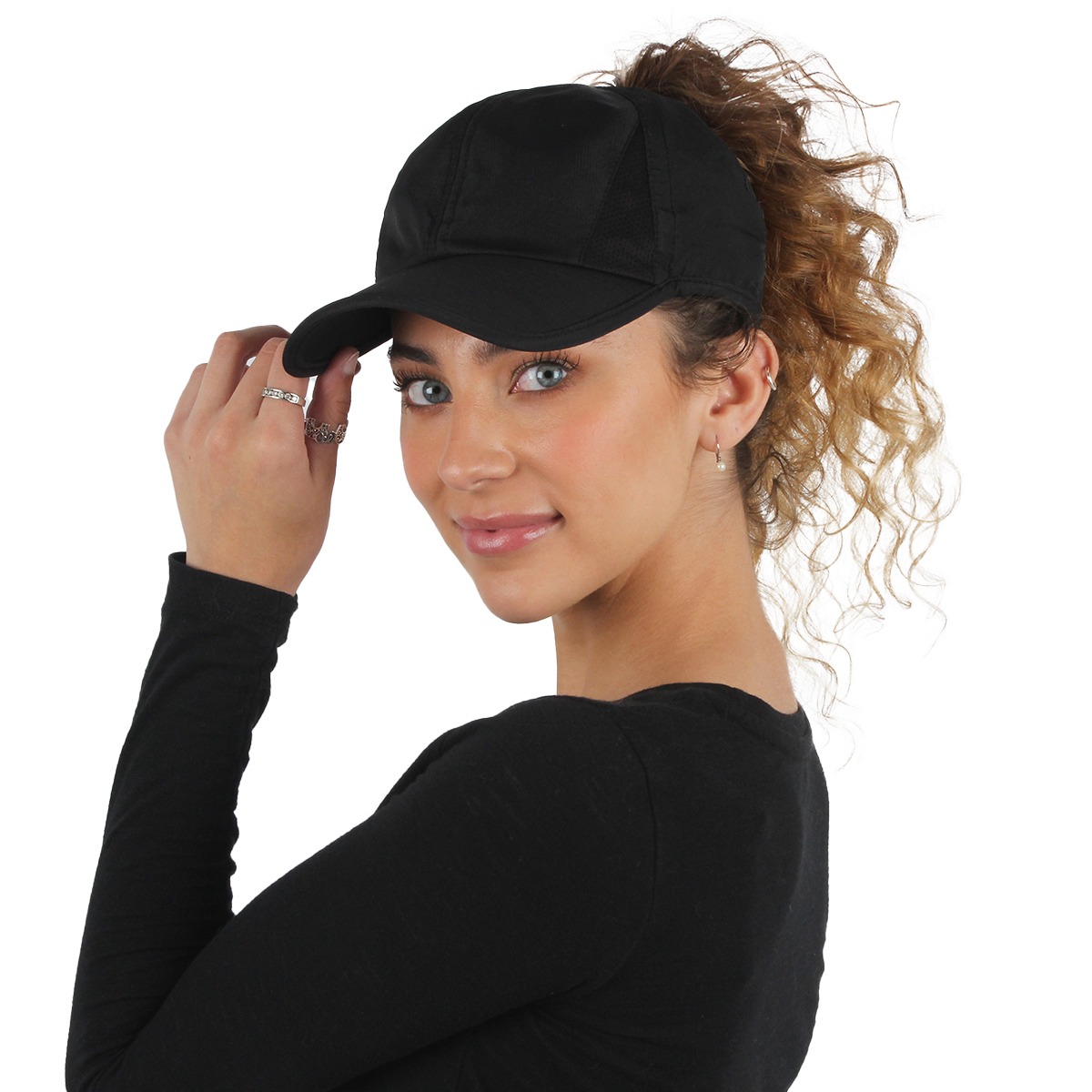 ALEX FEATHER-LIGHT ACTIVE PONYTAIL CAP 1032