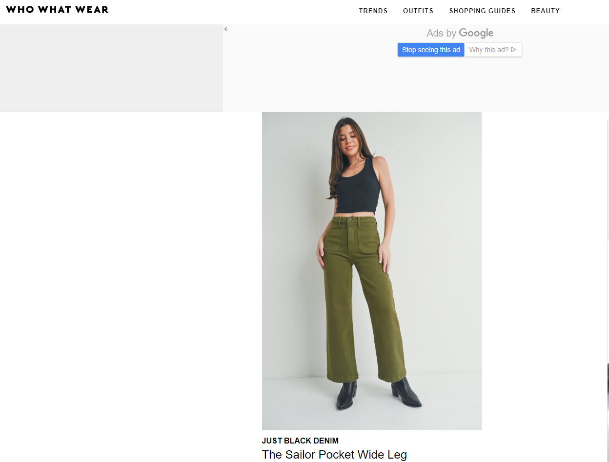 Just Black Denim on WHO WHAT WEAR 120