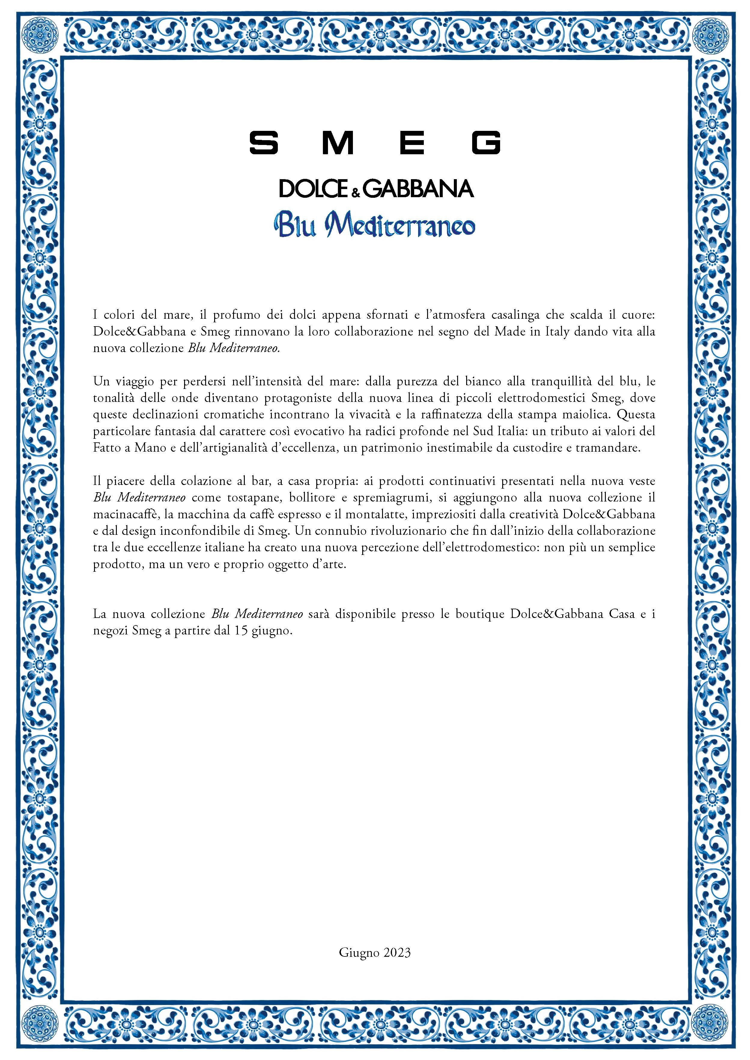 SMEG x Dolce & Cabbana - Blu Mediterraneo 151