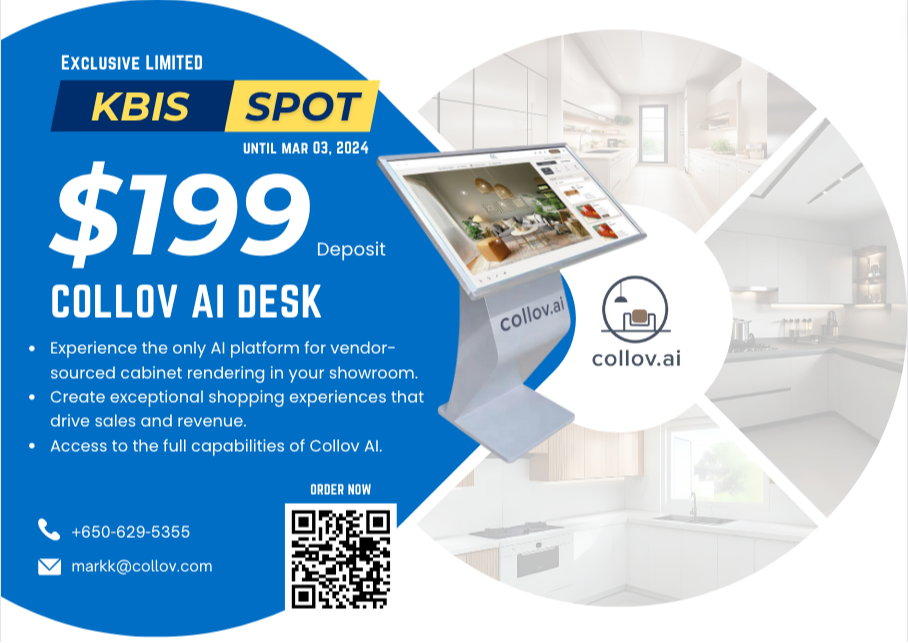 Collov AI Unveils Revolutionary AI Desk at KBIS 2024 307