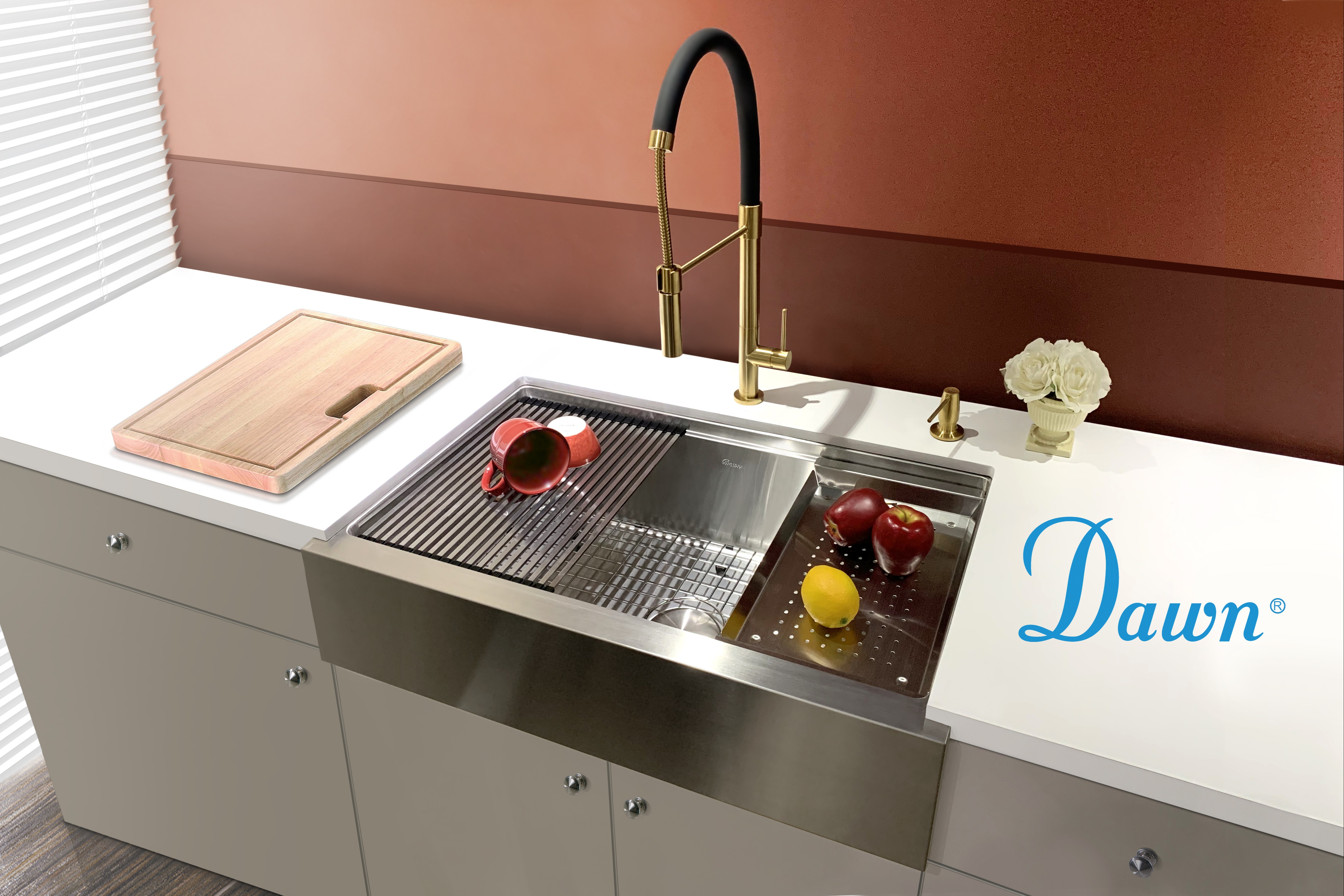 Undermount Farmhouse Workstation Kitchen sink 189