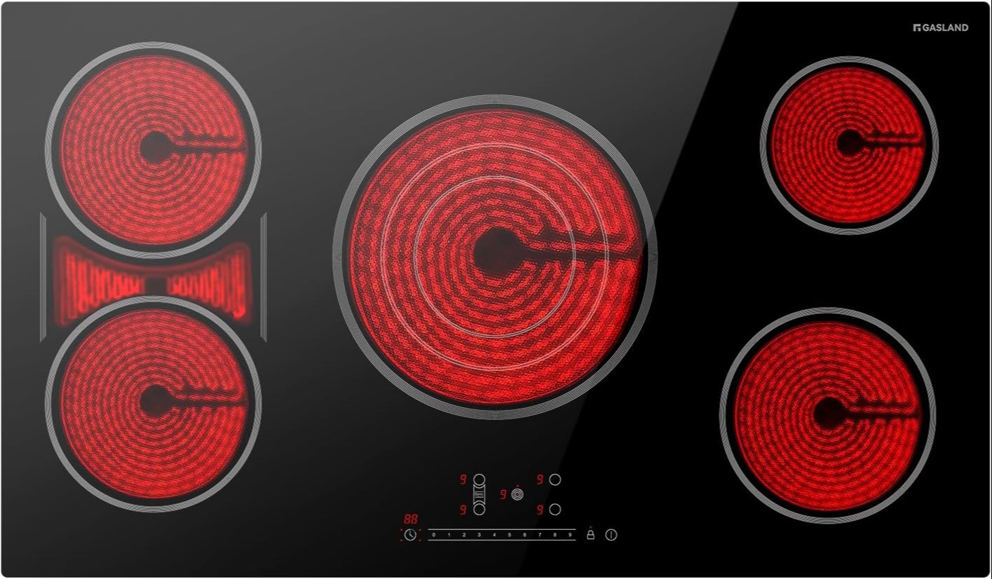 GASLAND Chef 36" 5 Burner Sync Element Slide Touch Control Ceramic Electric Cooktop 304