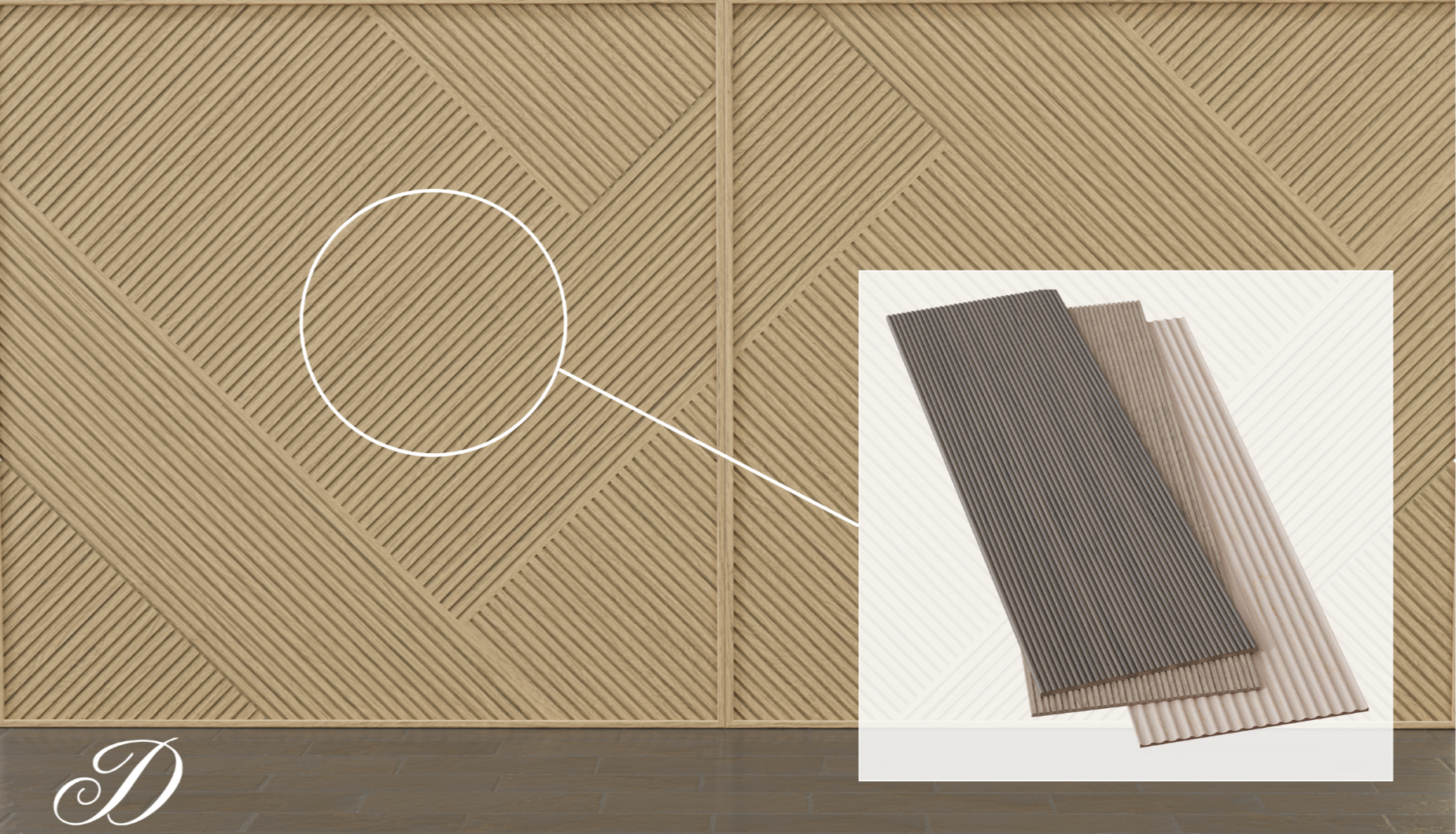 Enhance Architectural Interiors with Designs of Distinction® Hardwood Tambour Panels 320
