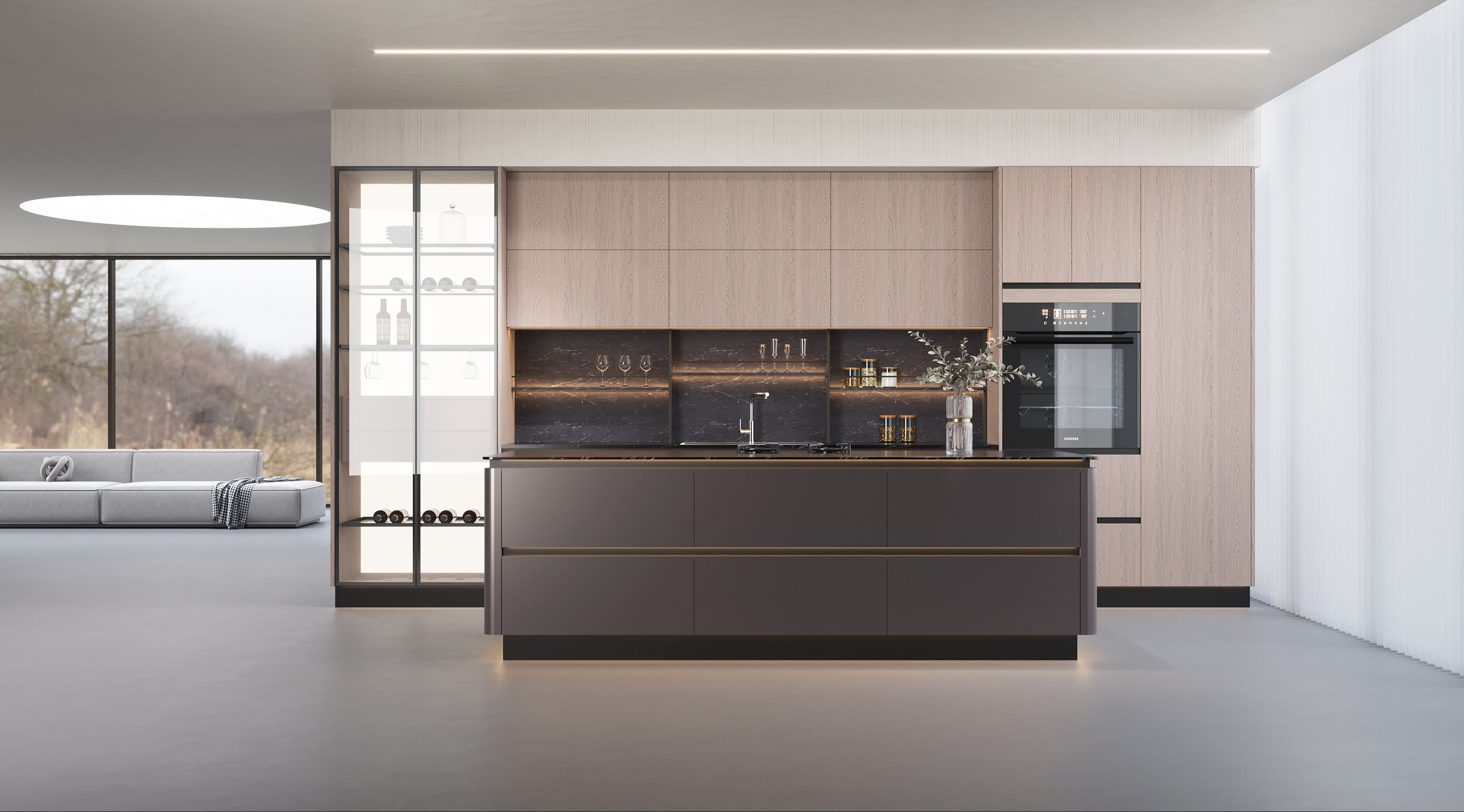 Luxury Lacquer Cabinetry: Sleek Modernity for Elite Kitchens 424