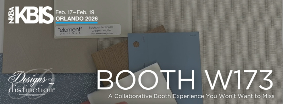 Designs of Distinction®, EcoDomo®, and Element Designs® Return to KBIS 2026 with a Collaborative Booth Experience 248