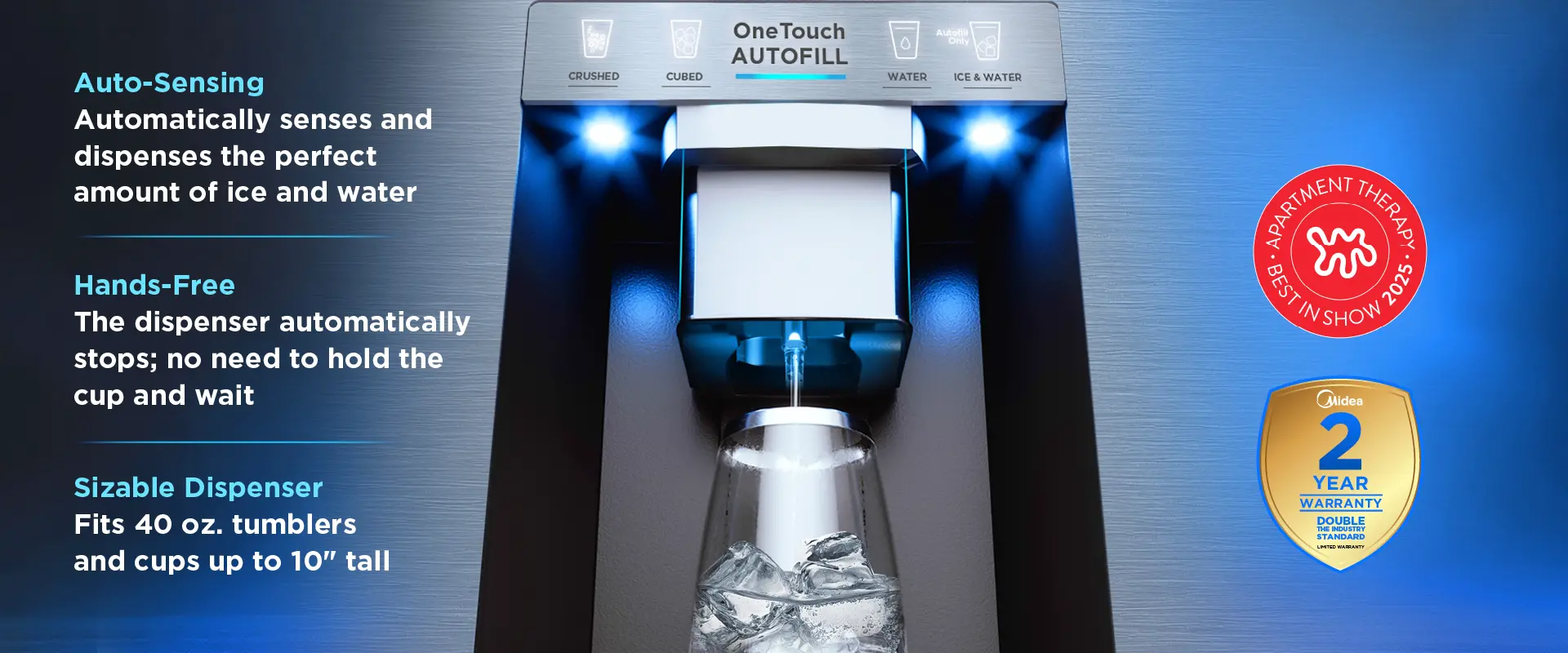 Midea 29 cu. ft. OneTouch AutoFill™ French Door Refrigerator 252