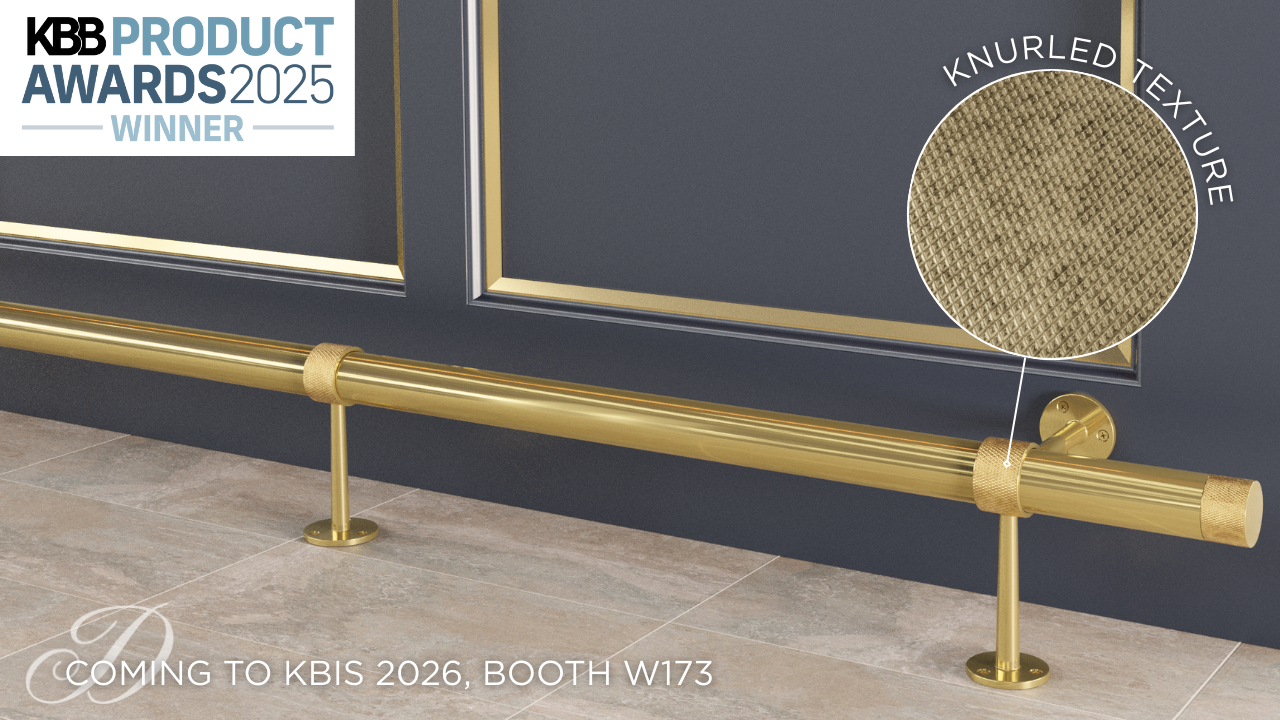 Knurled Brass Foot Rail Kits 271