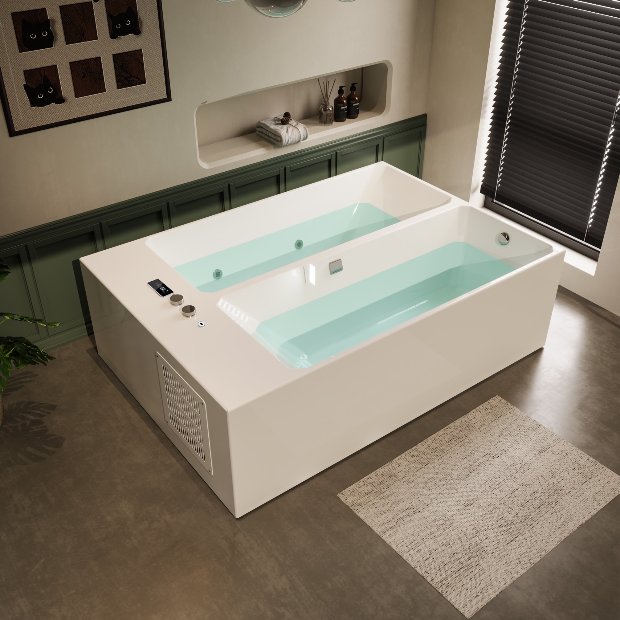 Empava Hot & Cold Indoor Plunge Tub 77