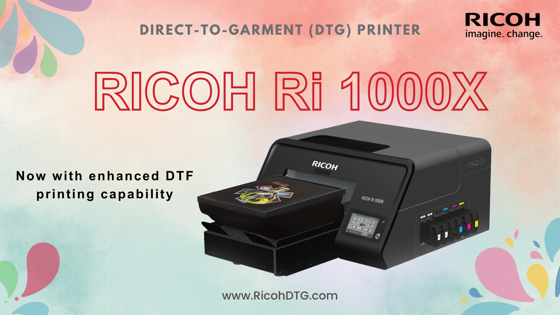 RICOH DTG debuts Ri 1000X | New print mode | Outstanding print quality 61