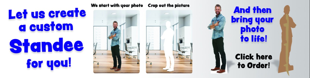 Life-size cardboard standups available from Advanced Graphics 47