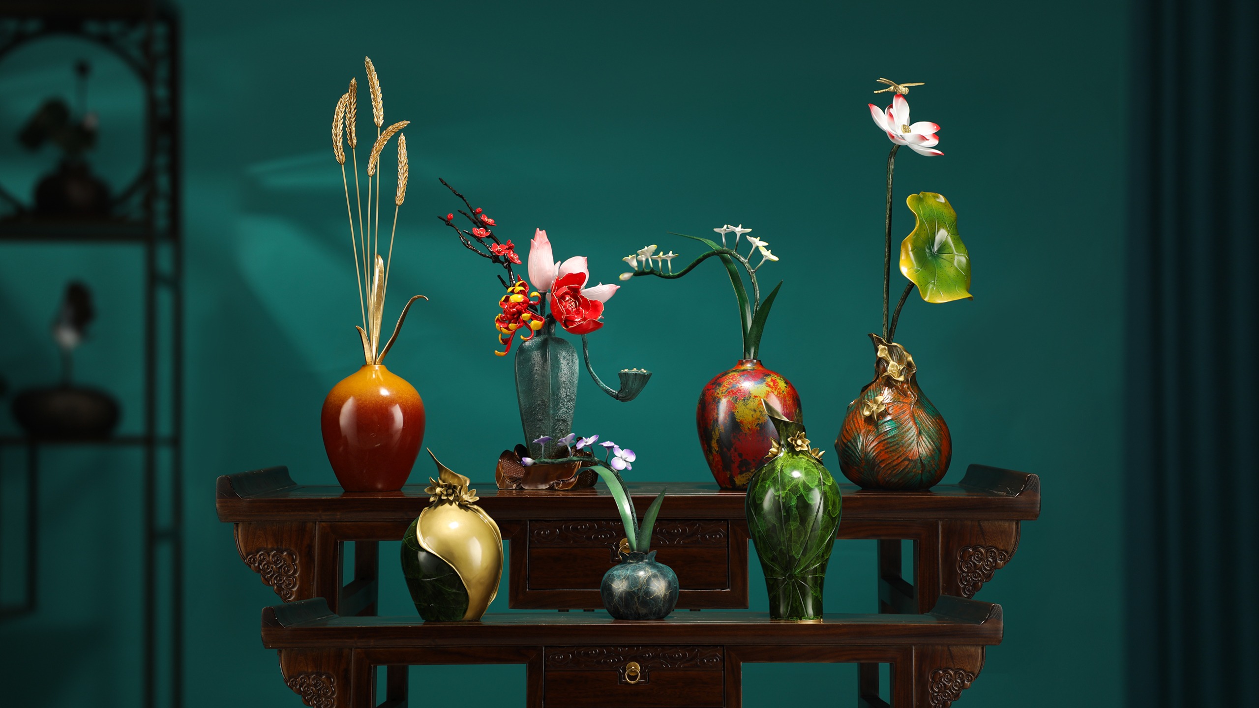 Brass Flower VASE - Home Decor, Bronze Vase, Gift, Brass Vase Collection, Bronze Collection, Bronze Flower, Vase Crafts 714