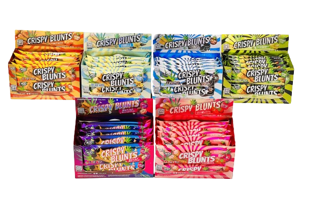 BAKLAVA D9 Box of 10 (2 packs) 100mg with Cookies & Cream Crispy Blunts Crispy Phyllo Dough 2 Sticks 1.5 oz 999