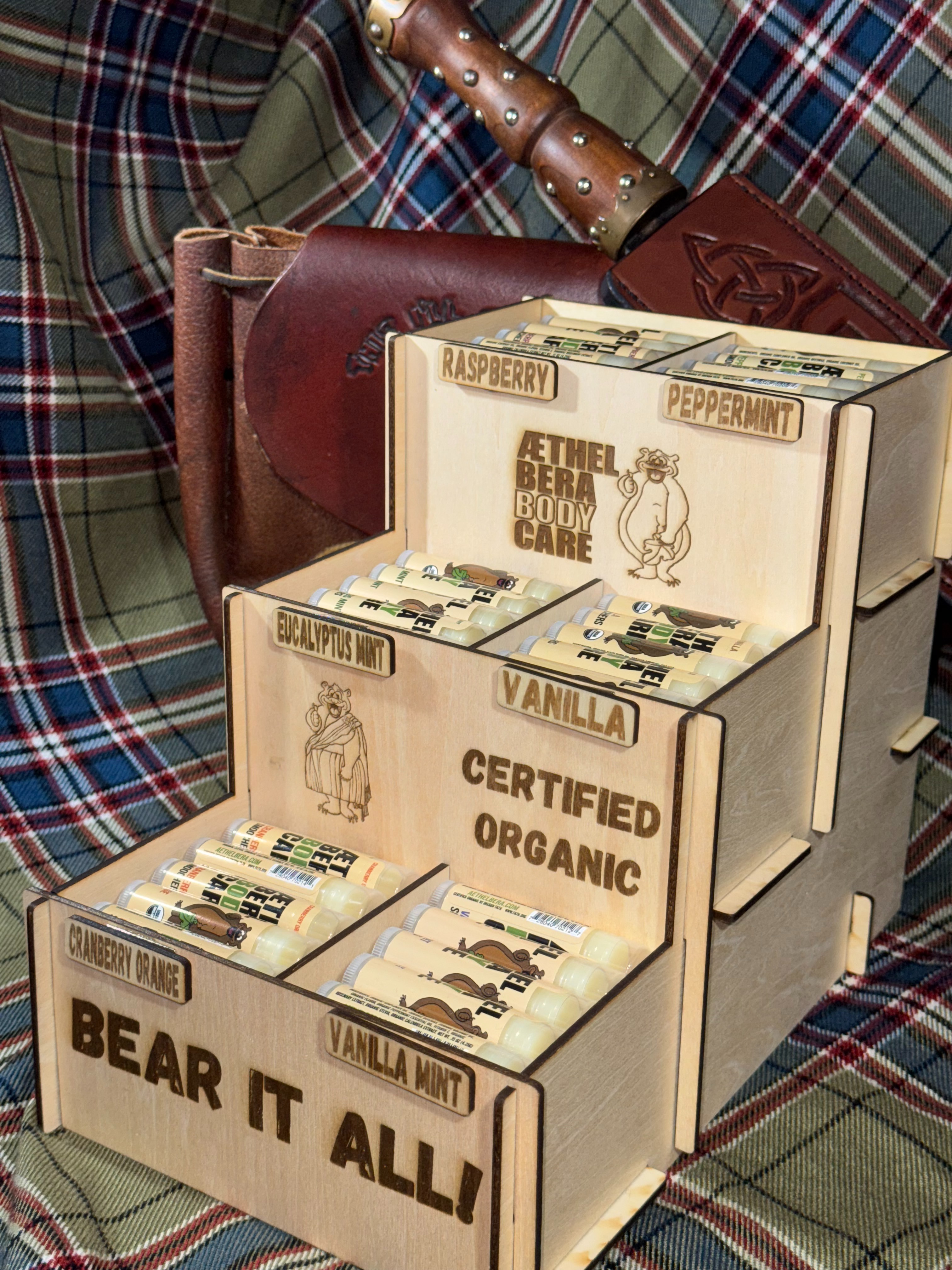 Pre-Loaded Organic Lip Balm Display 1246