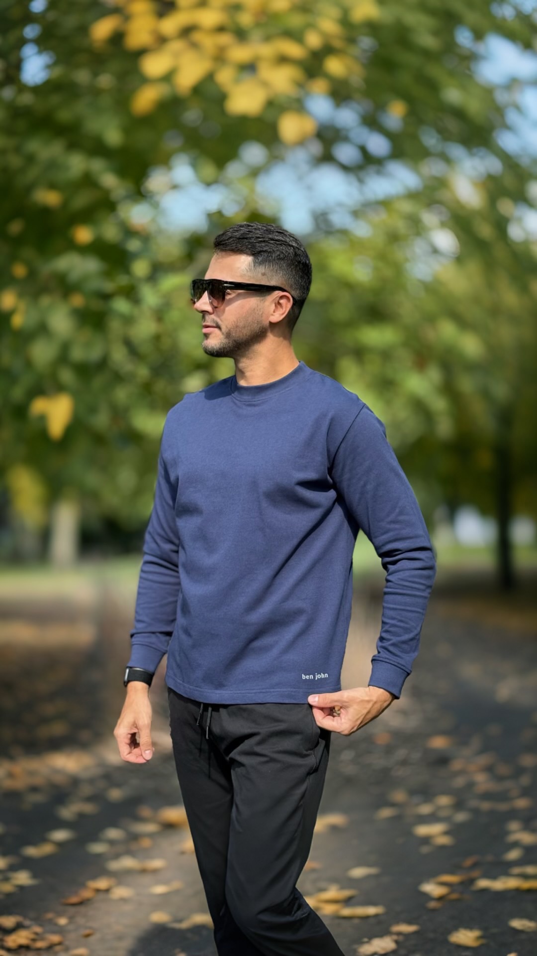 Men's Long Sleeve Crew Neck T-Shirt 1446