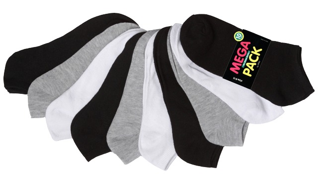 10 pack Women's Solid No-Show Socks 1451