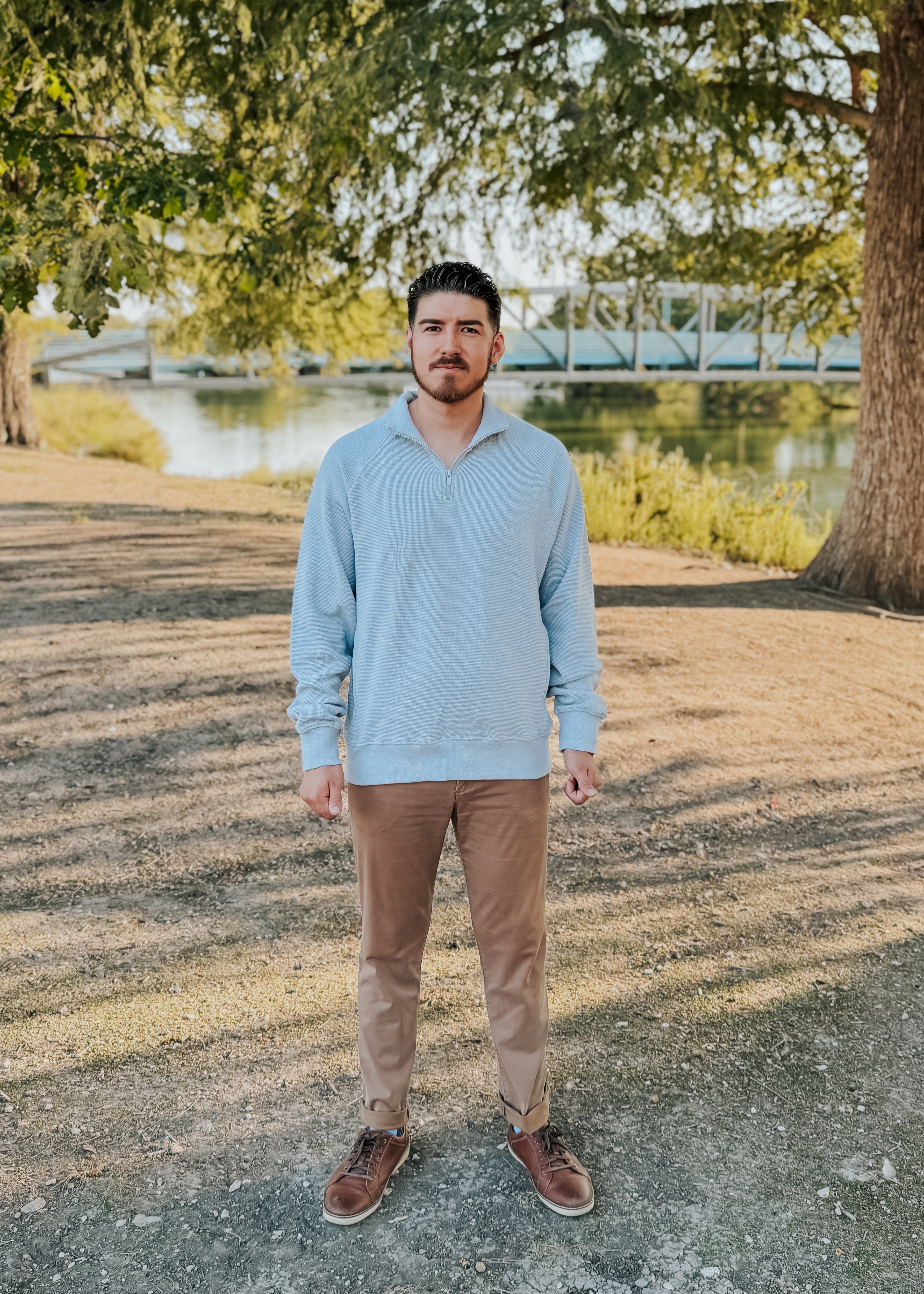 Waffle Knit Quarter Zip 1479