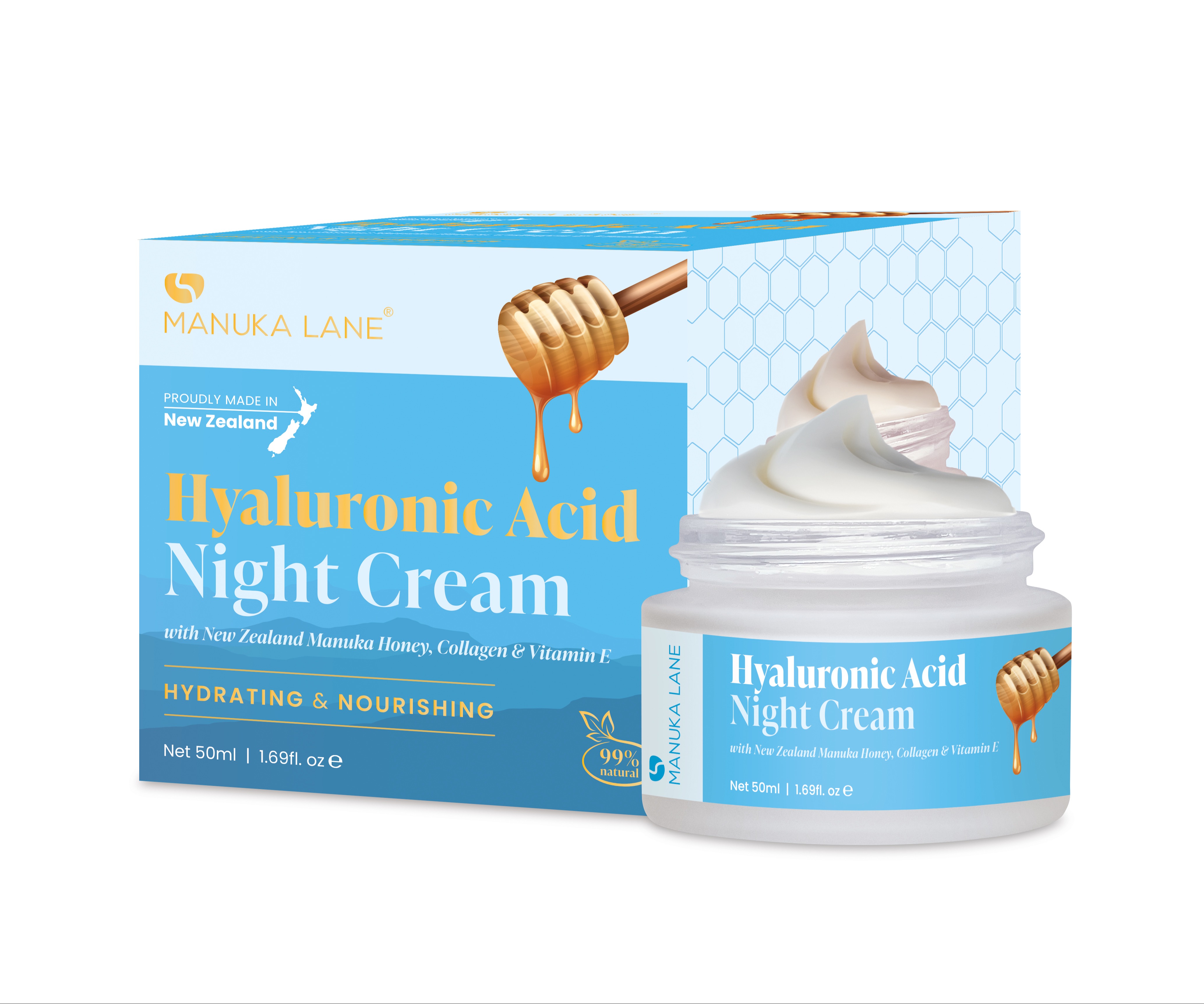 Manuka Lane Hyaluronic Acid Night Cream 50ml 1483