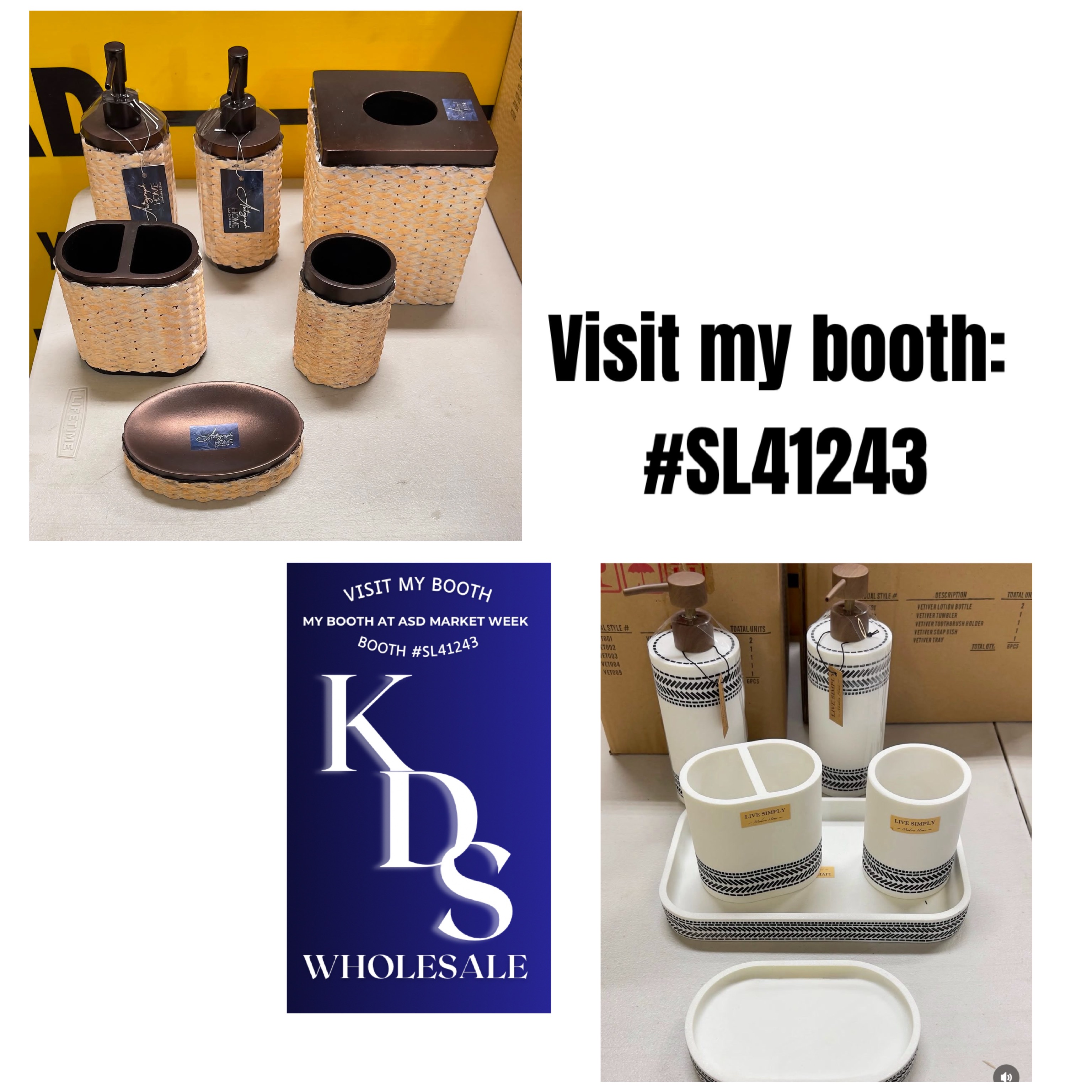 6 PCS Bathroom Set 1505