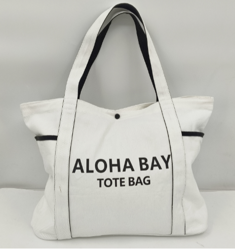 Cotton canvas multi-pocket tote bag 2093