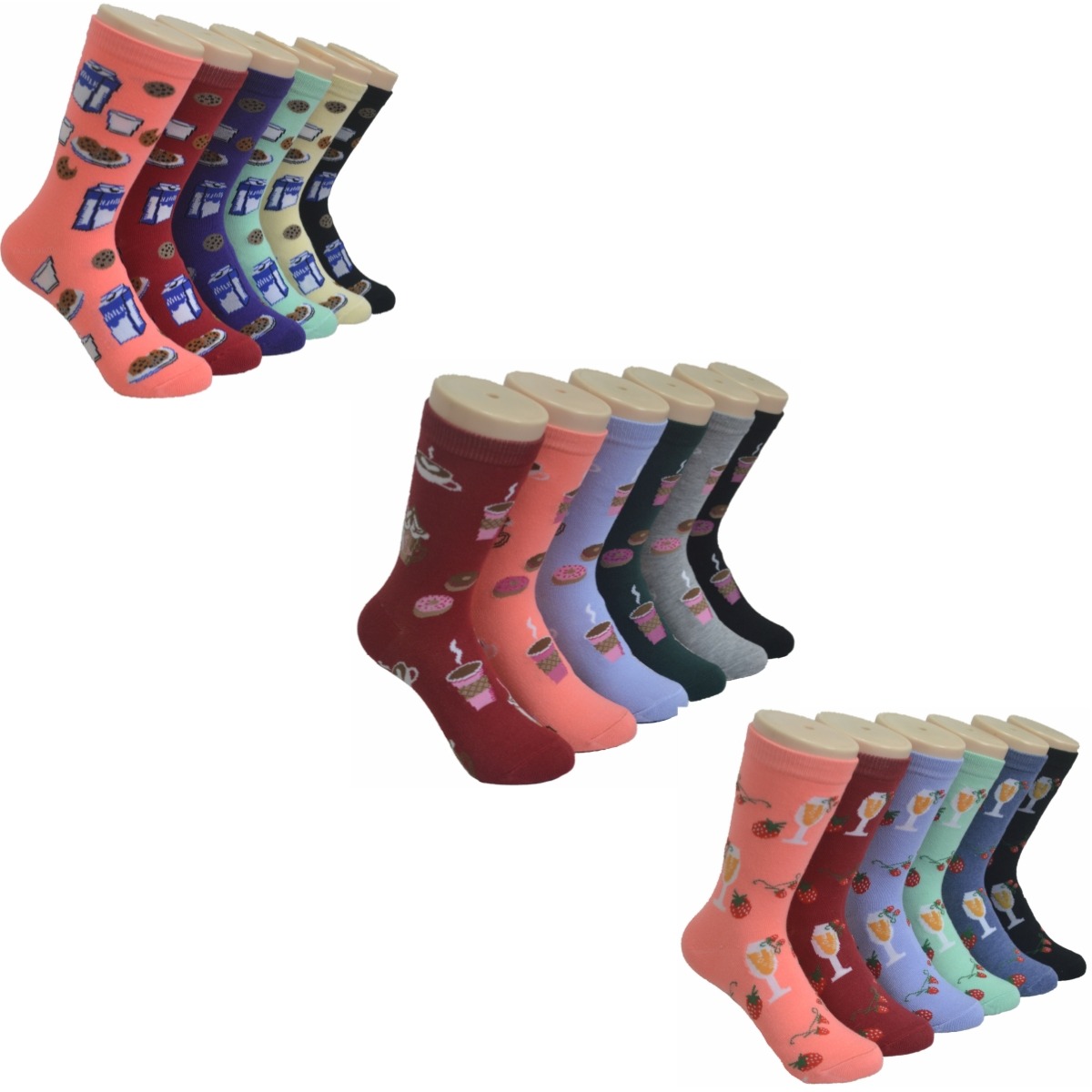 Women's snacks/foods socks 420