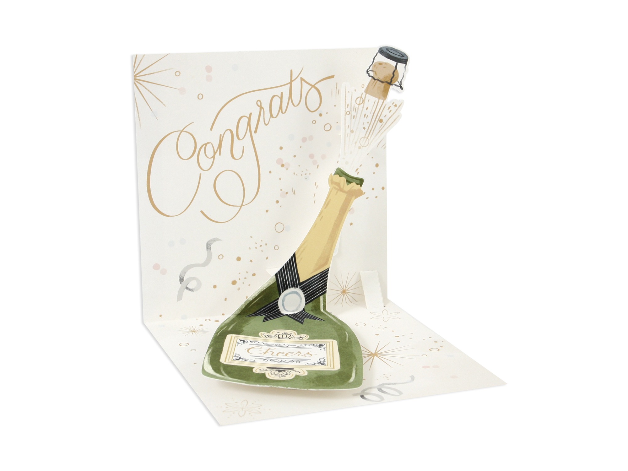 Champagne Congrats Treasures Pop-Up Card 1379