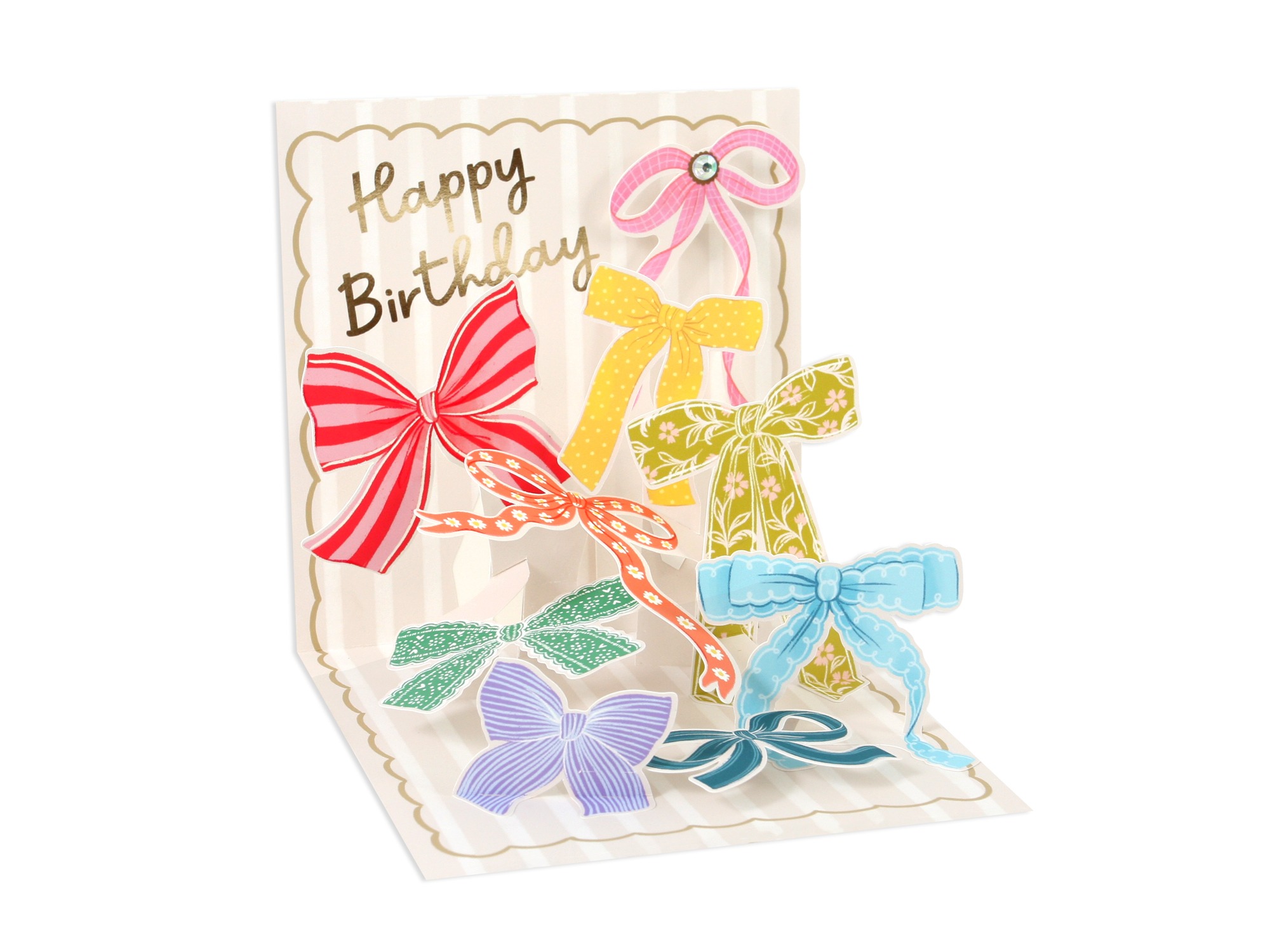 Birthday Bows Pop-Up Card 1381