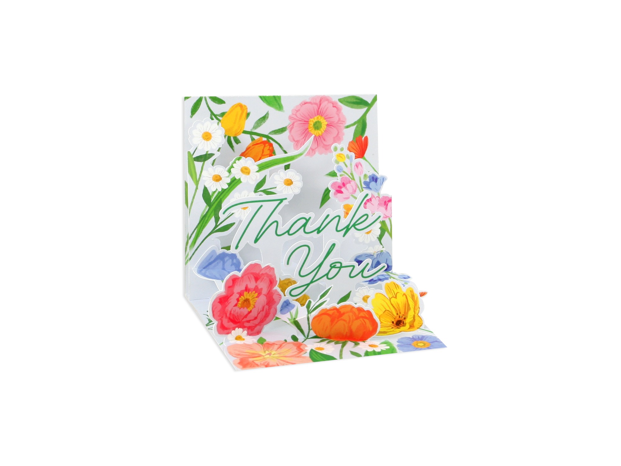 Floral Thank You Mini Pop-Up Card 1385