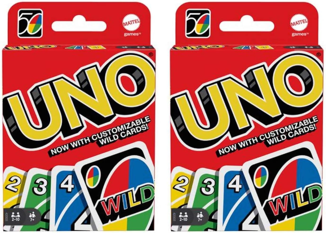 Mattel 4347154784 Uno Card Game 2 Pack, Red 1424