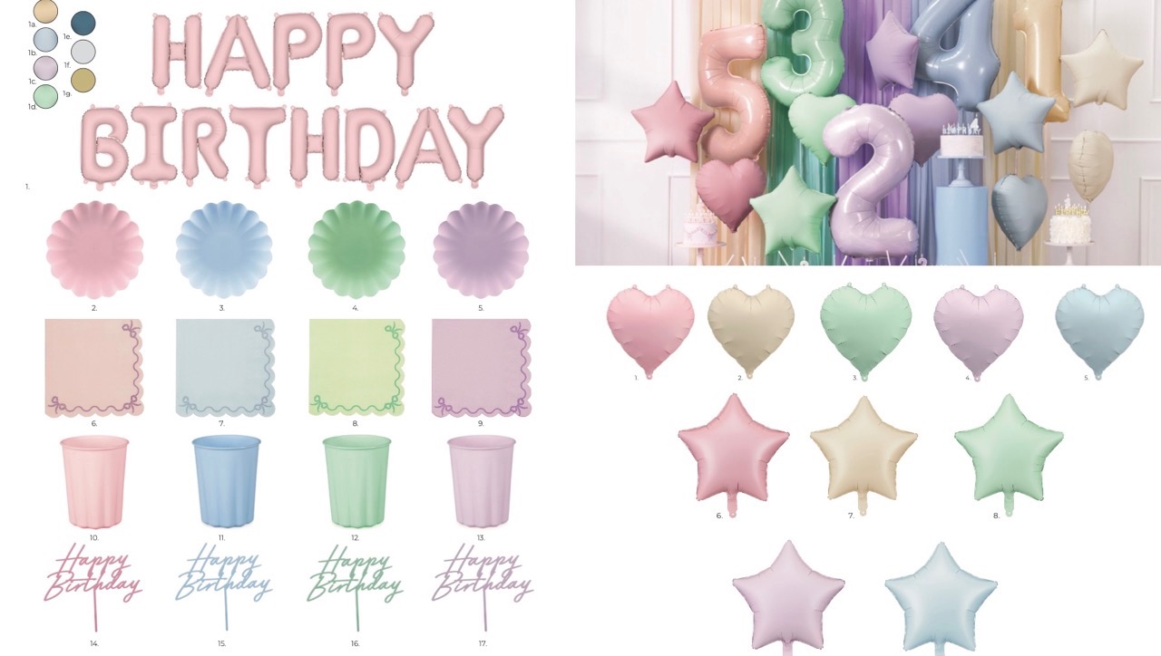 Colorful Party Supplies Collection 170