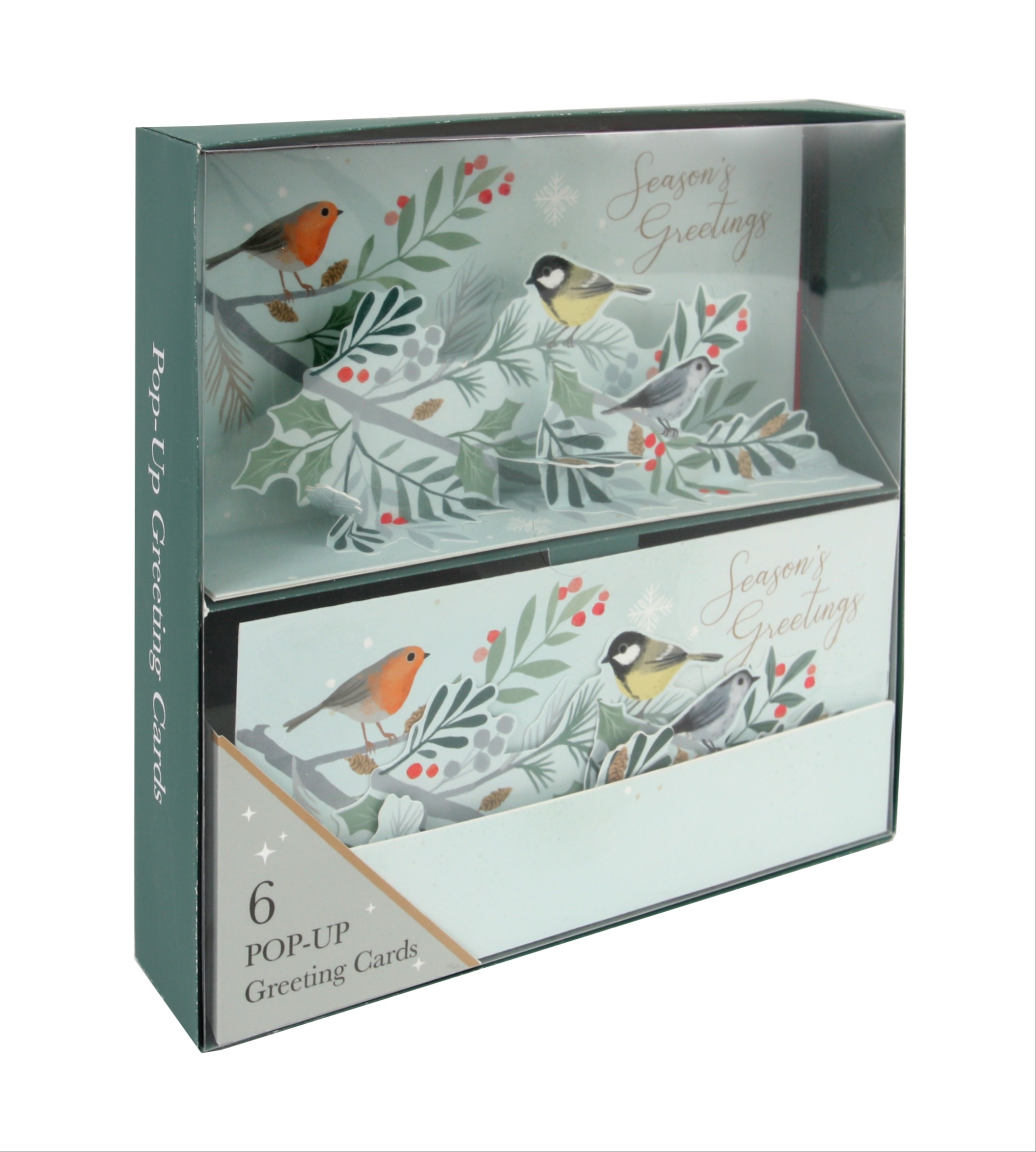 Winter Birds Christmas Pop-Up Cards 1733
