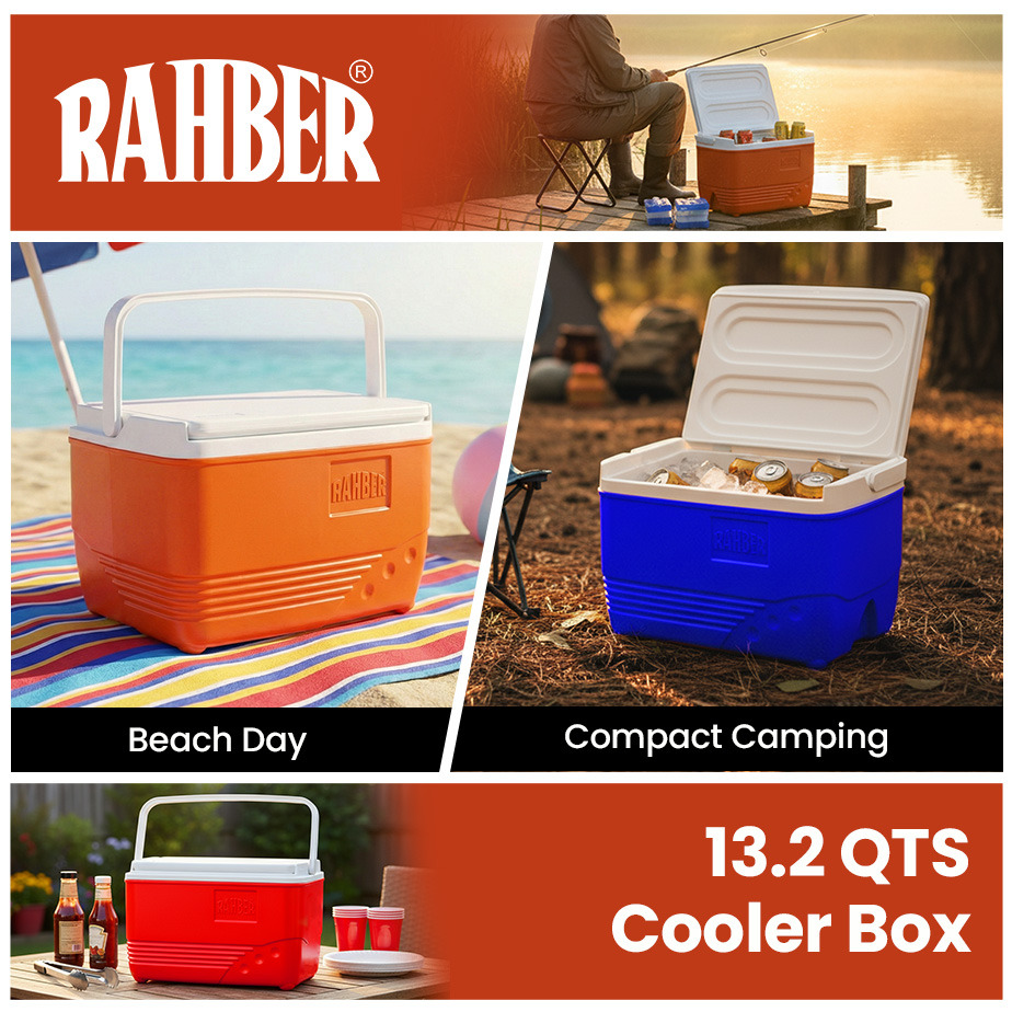 Rahber 13.2qt Portable Hard Ice Cooler 312