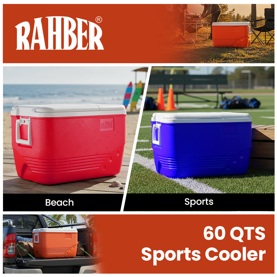 Rahber 60.2qt Portable Hard Ice Chest Pro 315