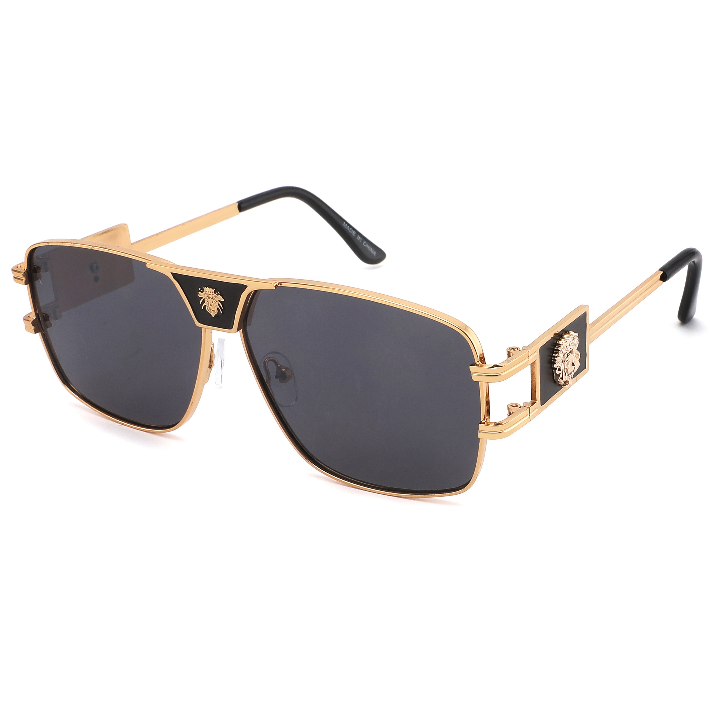 King Logo Metal Sunglasses 360