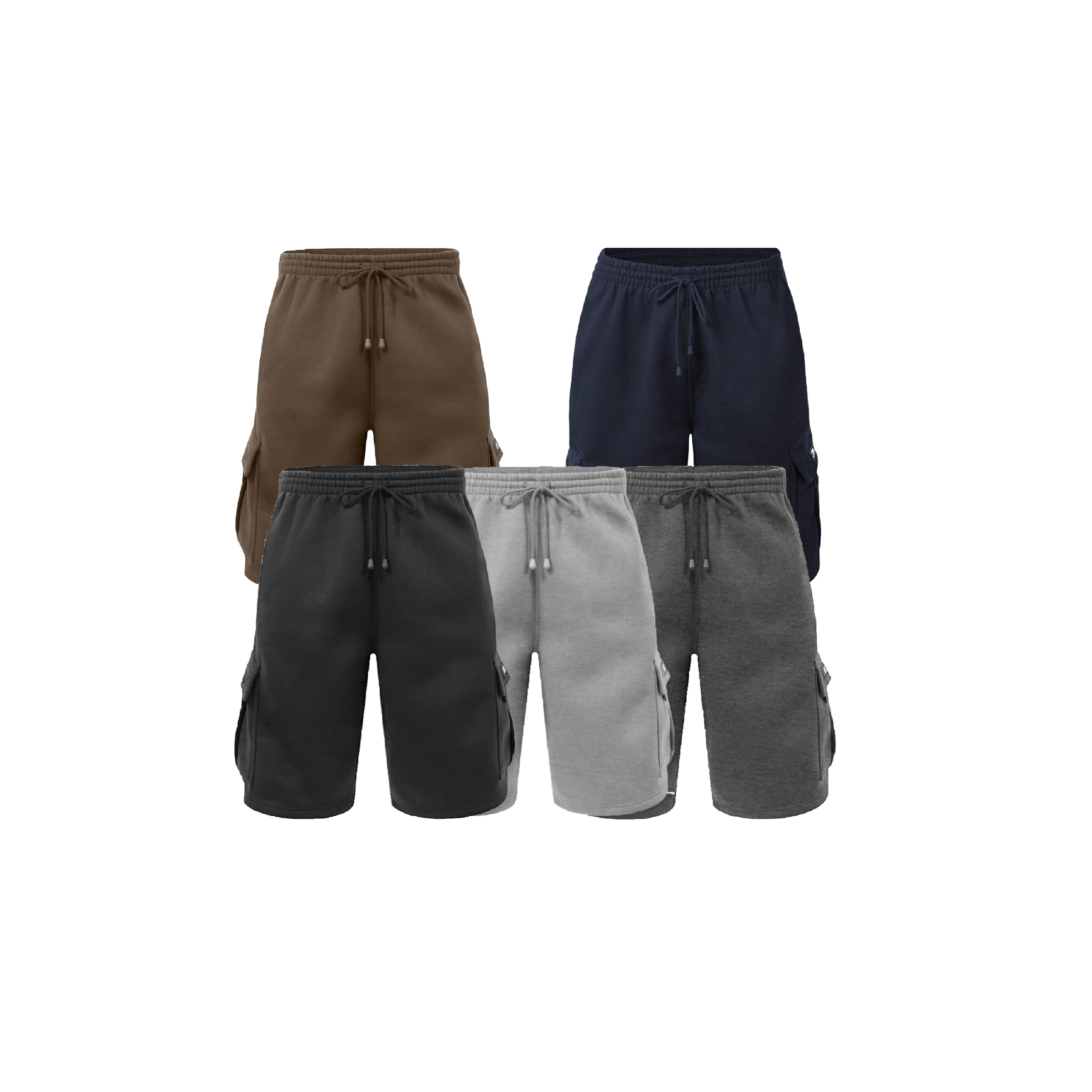 Renegade Sportswear Men’s Cargo Pocket Fleece Sweat Shorts 501
