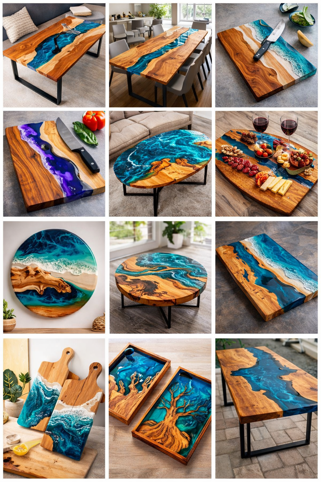 Handcrafted Wood & Epoxy Creations 506